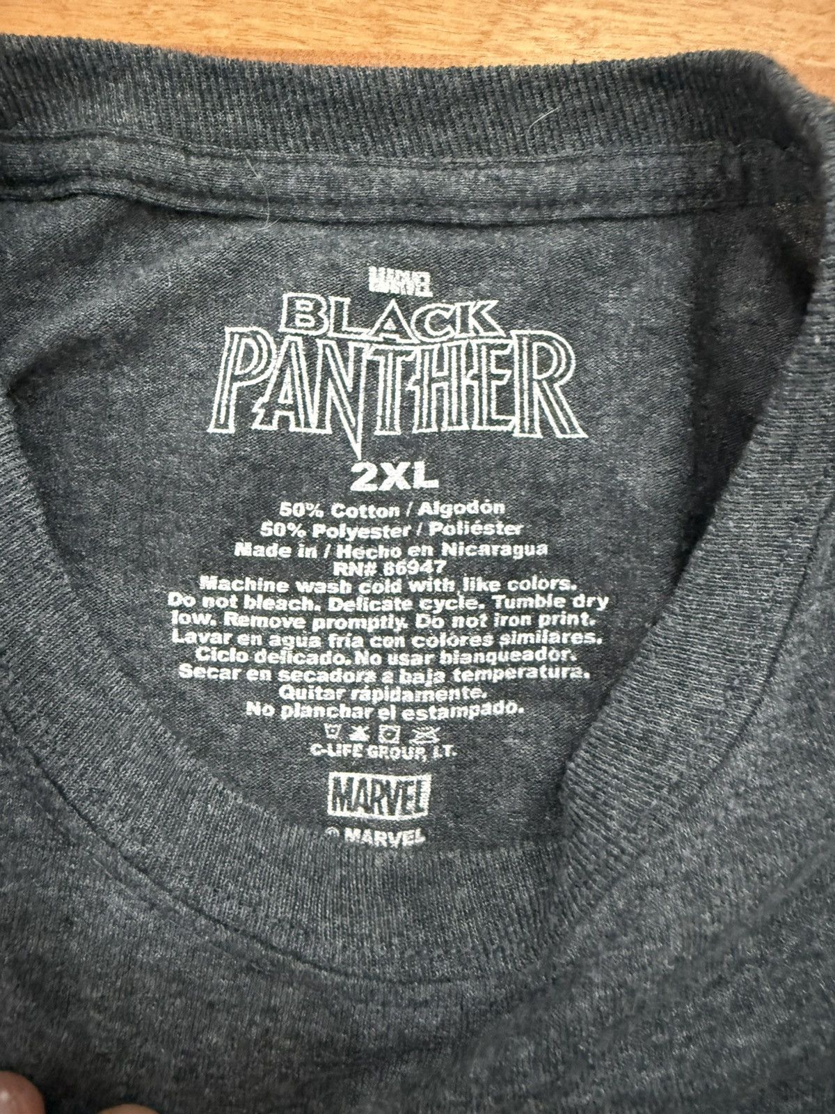 Other Marvel Black Panther Movie Sleeve T Shirt Mens Size XXL Size US XXL / EU 58 / 5 - 3 Thumbnail
