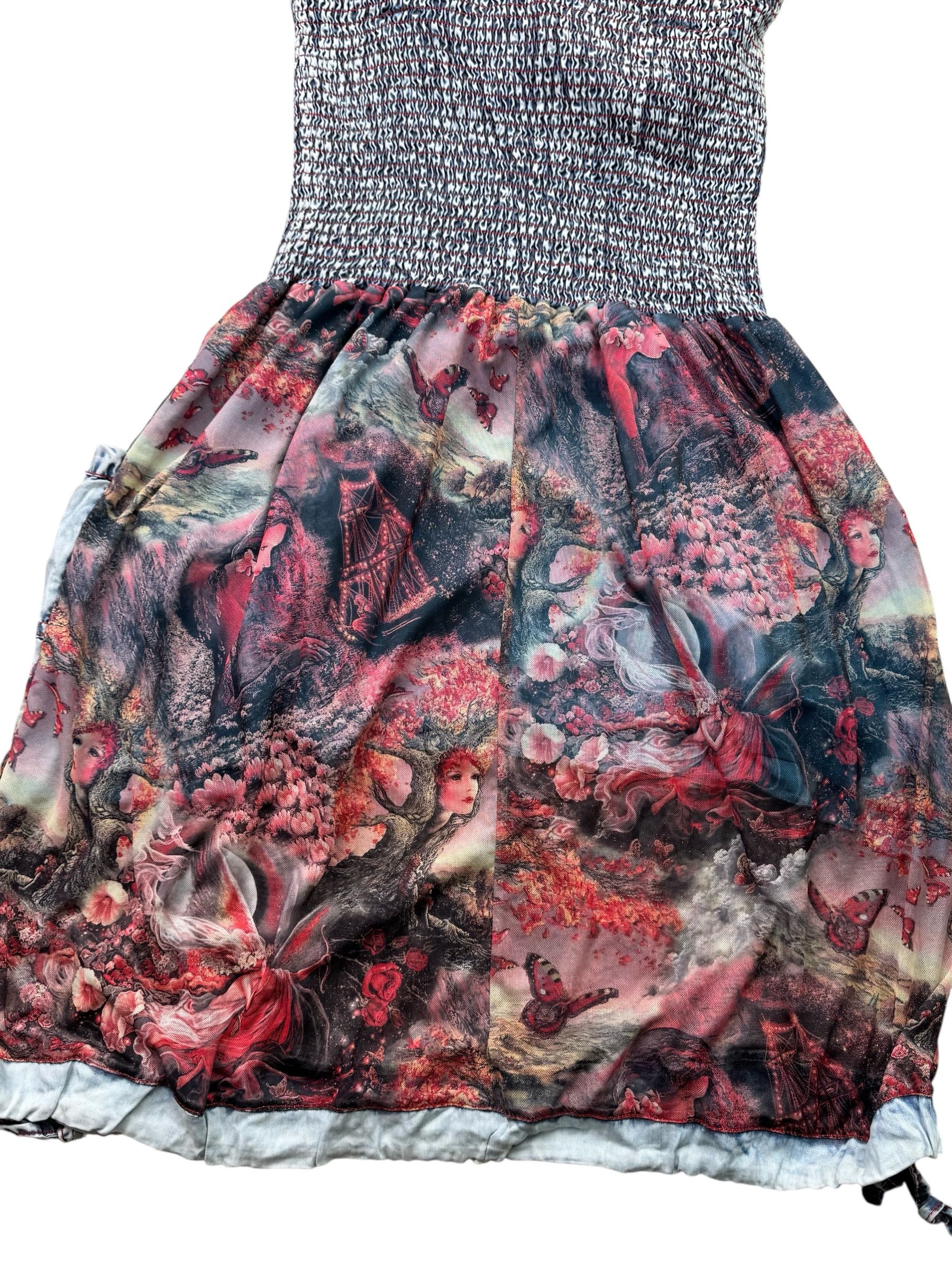 Vintage Vintage Printed Dress W395(V9) Size S / US 4 / IT 40 - 6 Thumbnail