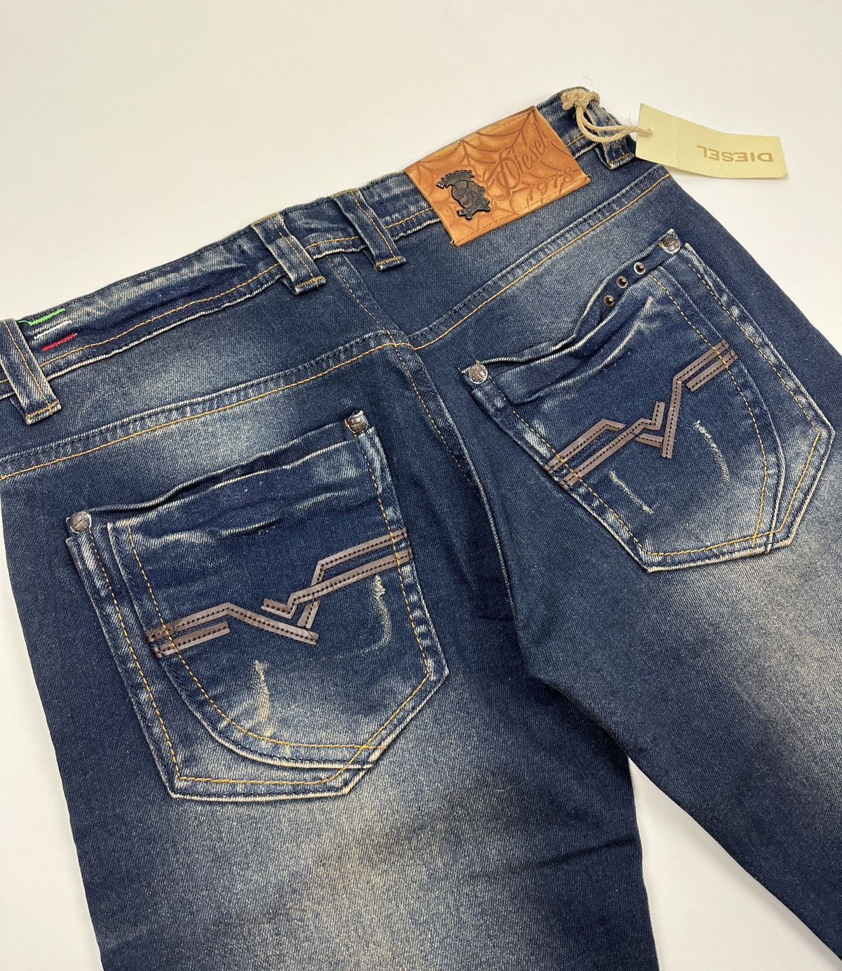 Diesel × Vintage Vintage🔥Diesel Distressed Faded Denim Jeans Size 30" / US 8 / IT 44 - 9 Thumbnail