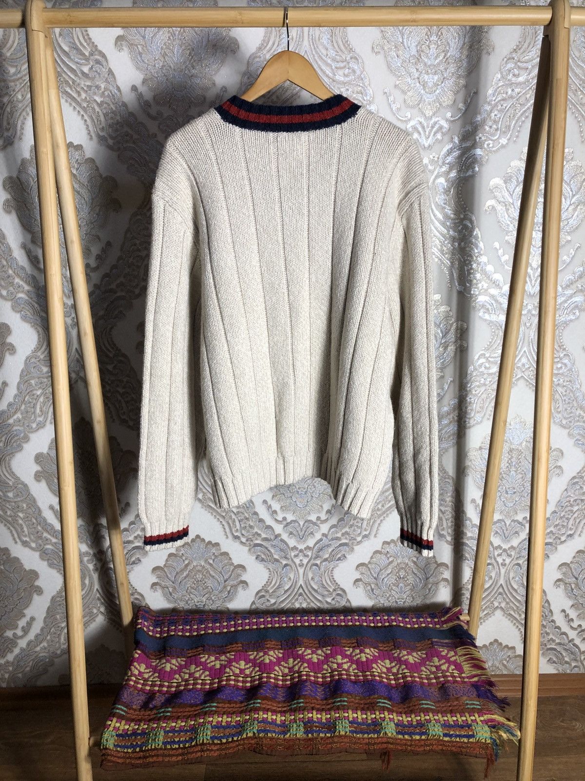 Polo Ralph Lauren × Vintage VERY RARE POLO RALPH LAUREN DESIGNER KNIT SWEATER RETRO 90s Size US XXL / EU 58 / 5 - 5 Thumbnail