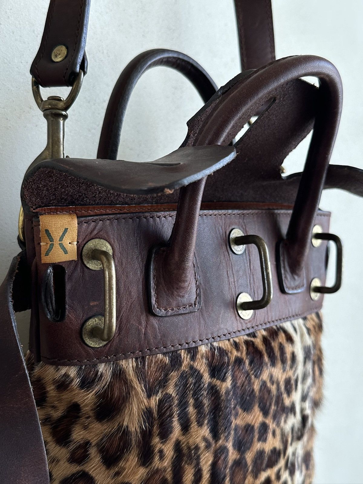 Visvim VISVIM MAIL SATCHEL XXS FR LEOPARD BAG Size ONE SIZE - 5 Thumbnail