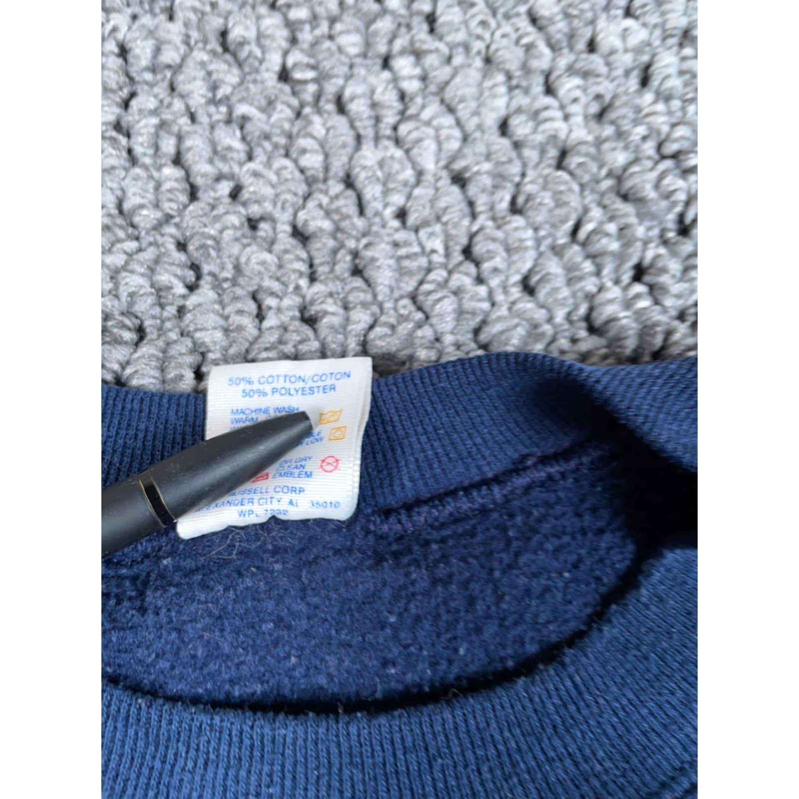 Jerzees VINTAGE Jerzees Sweatshirt North Branch Michigan Pentathlete Adult XL Blue 50/50 Graphic Print 90s City Sports Mens Size US XL / EU 56 / 4 - 4 Thumbnail