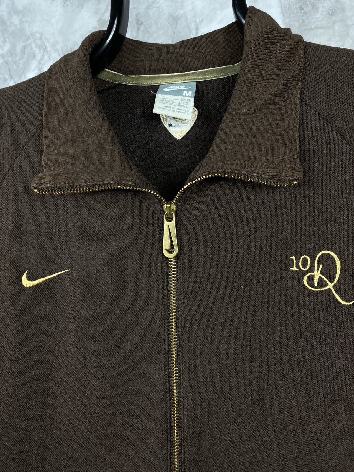 Nike × Vintage Ronaldinho Nike brown zip hoodie stars soccer football y2k Size US M / EU 48-50 / 2 - 3 Thumbnail