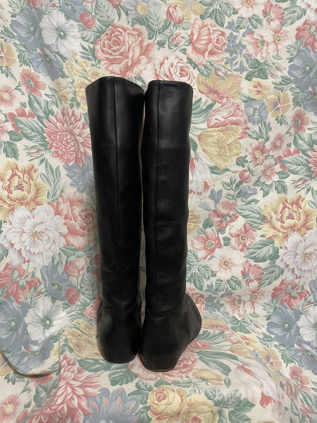 H&M × Maison Margiela Maison Martin Margiela x H&M High Black Leather Boots (2012) Size US 7 / IT 37 - 6 Thumbnail