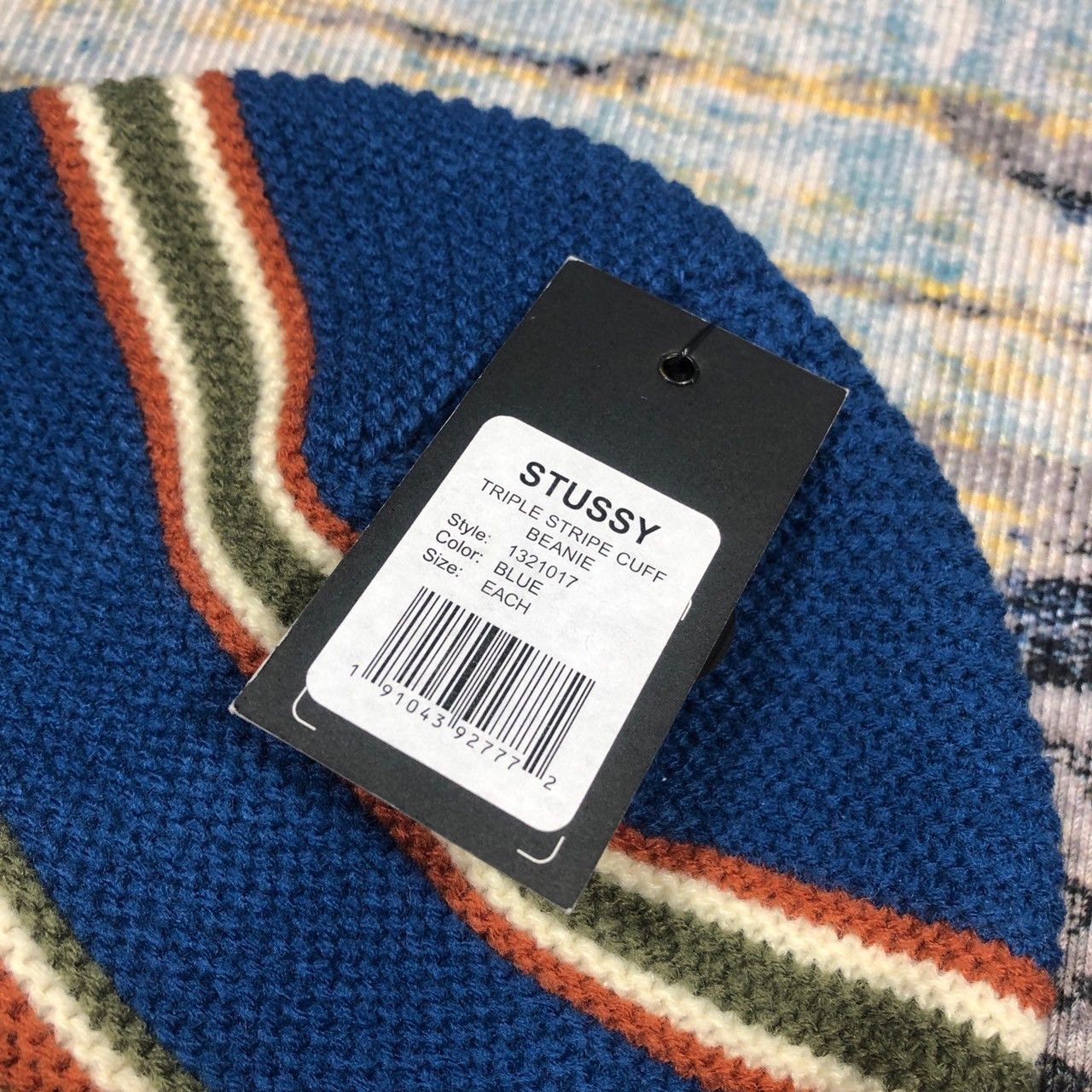 Stussy × Vintage Stussy Triple Stripe Cuff Beanie Size ONE SIZE - 6 Thumbnail