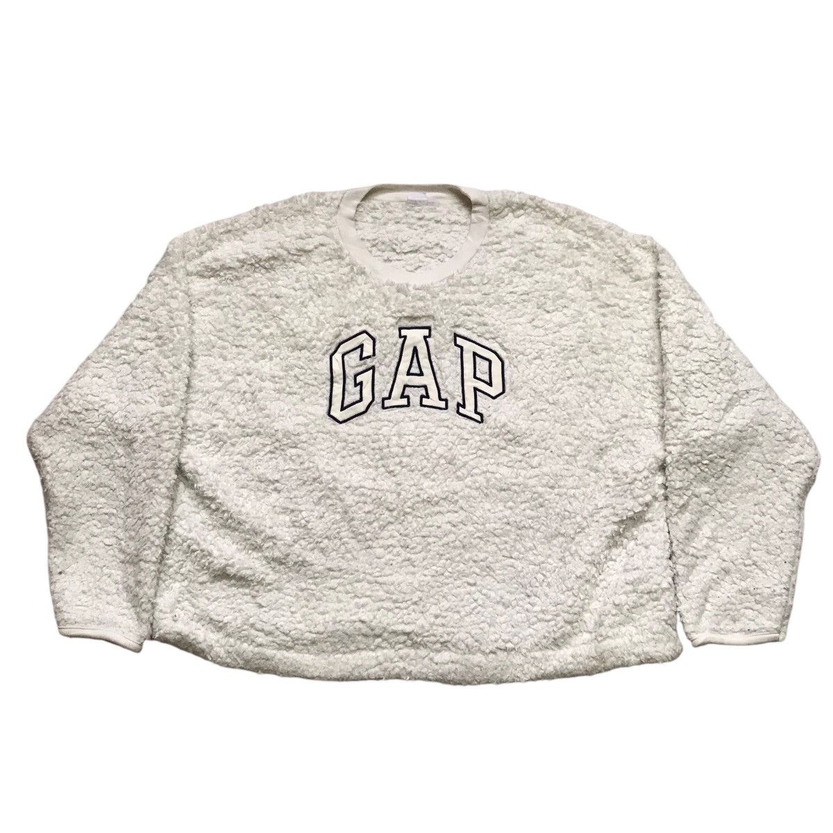 Gap × Vintage Vintage Gap Fur Fleece Cropped Jacket Size US L / EU 52-54 / 3 - 4 Thumbnail