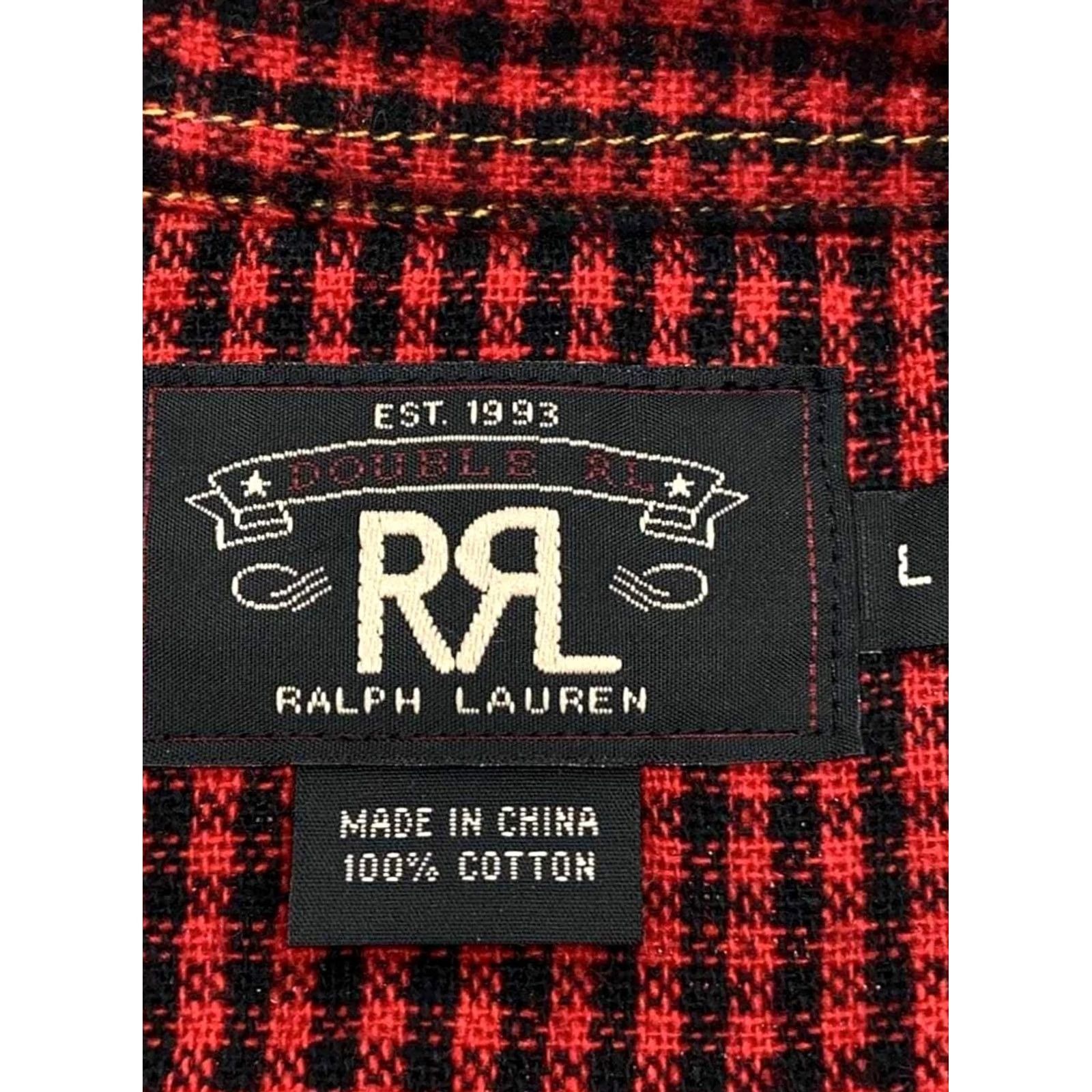 Ralph Lauren RRL Ralph Lauren Shirt L Long Sleeve Red Cotton Check Men's Used Size US L / EU 52-54 / 3 - 3 Thumbnail