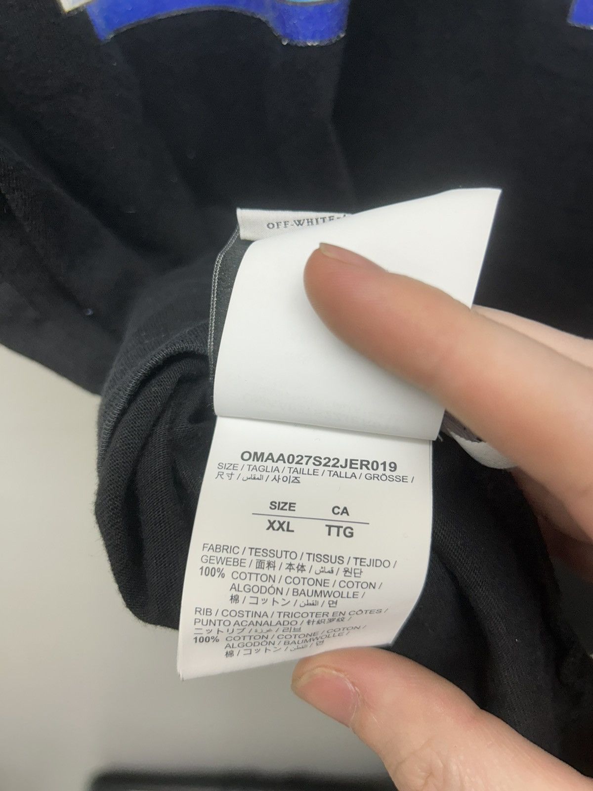 Off-White ‘13 Off-White Virgil Abloh Blue Metal Arrow T-shirt Size US XXL / EU 58 / 5 - 10 Thumbnail