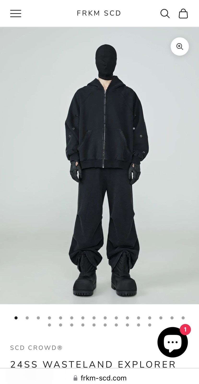 Designer × Japanese Brand Black FRKM SCD zip hoodie Size US M / EU 48-50 / 2 - 7 Thumbnail