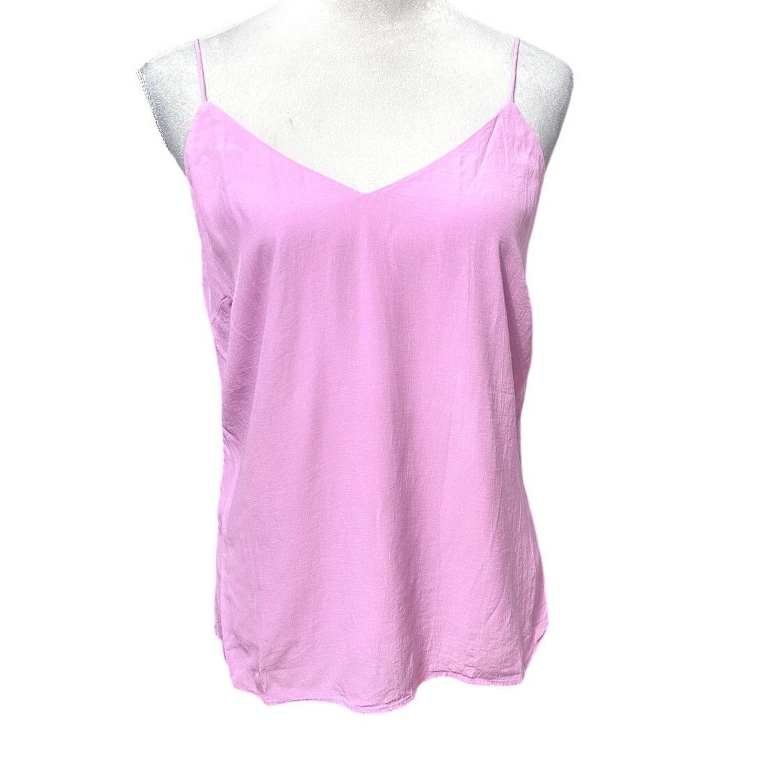 Other Something Navy Camisole Top V-Neck Low Back Pink Women's S Size S / US 4 / IT 40 - 1 Thumbnail