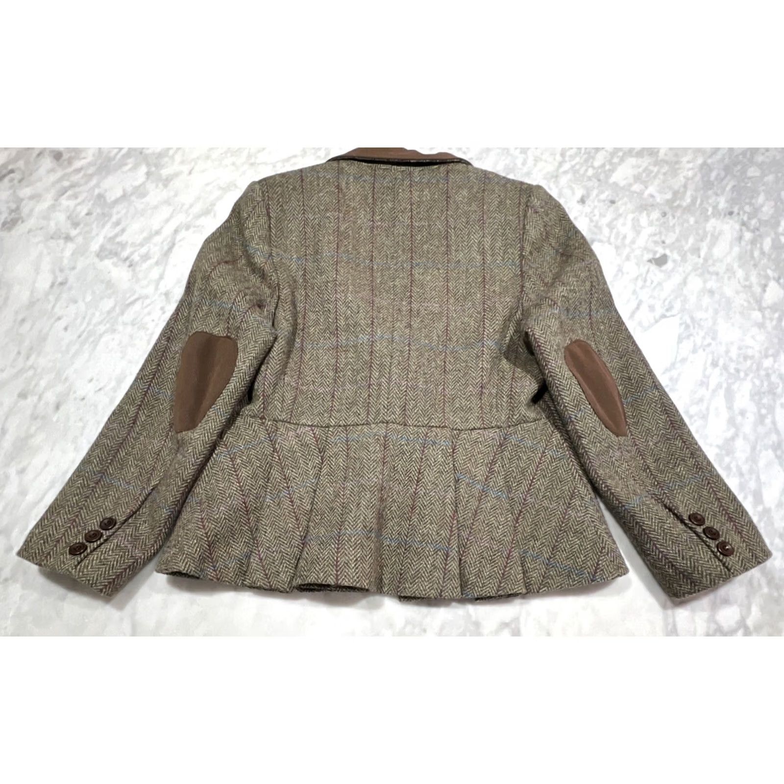 Harris Tweed VINTAGE Harris Tweed Blazer Coat Women’s UK 18 US 14 XL Herringbone Wool Lined Size XL / US 12-14 / IT 48-50 - 4 Thumbnail