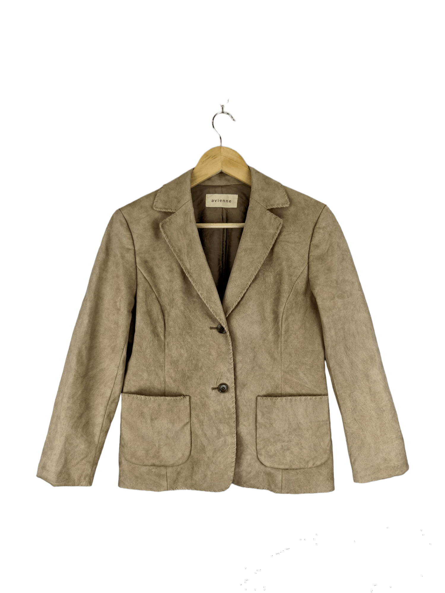 Leather Vintage Avienne Leather Blazer Size S / US 4 / IT 40 - 1 Thumbnail