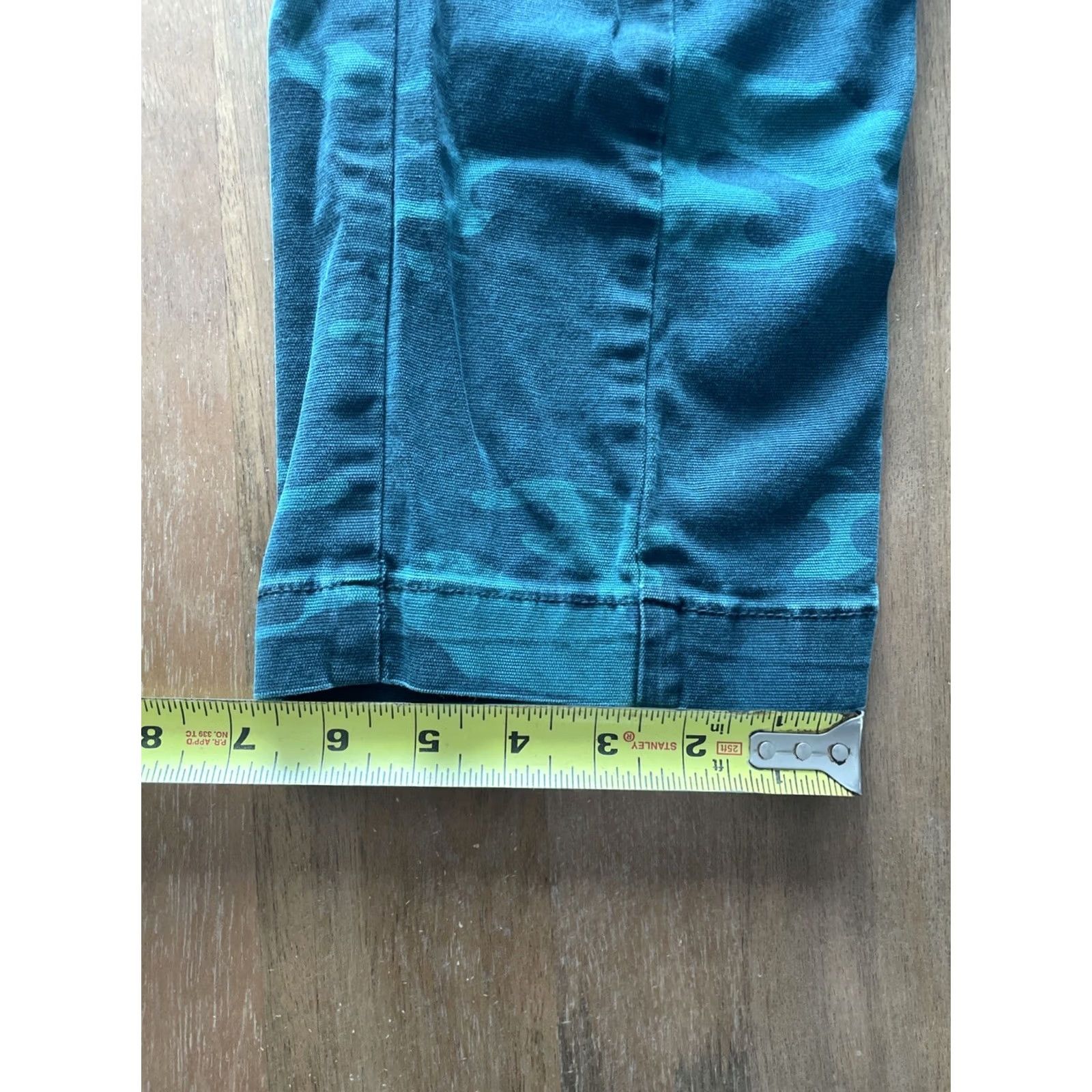Anthropologie Anthropologie Cargo Pants Womens Size 27 Austin Camo Teal Green Camouflage Crop Pants Women Regular 27 in Green Camouflage Cargo Crop Size 27" / US 4 / IT 40 - 8 Thumbnail