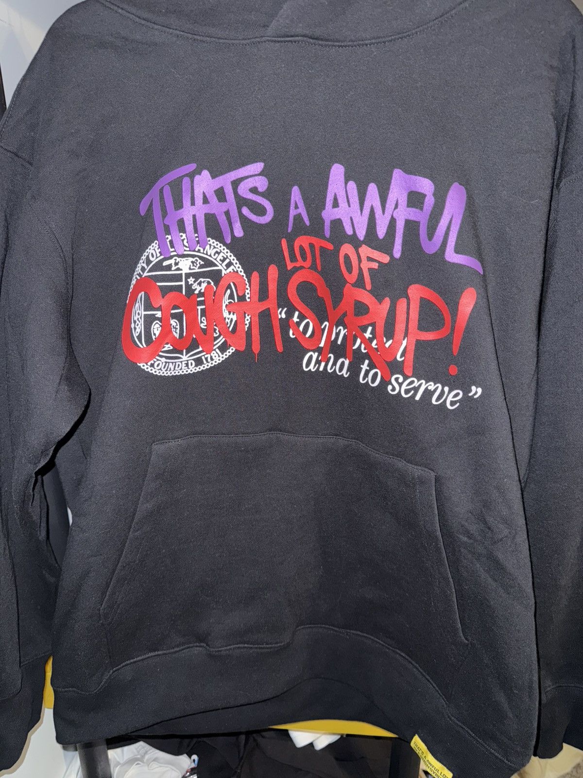 BRAND NEW SIZE M AWFUL LOT OF COUGH SYRUP JUICEMAN HOODIE