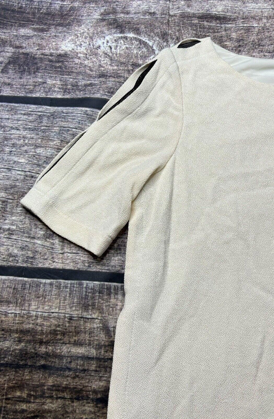 Rag & Bone Rag & Bone Blouse Top Women's Medium Ivory Net Slit USA Size M / US 6-8 / IT 42-44 - 5 Thumbnail