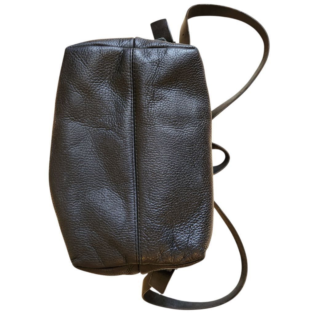 Sandro Sandori Black Leather Drawstring Backpack Size ONE SIZE - 3 Thumbnail