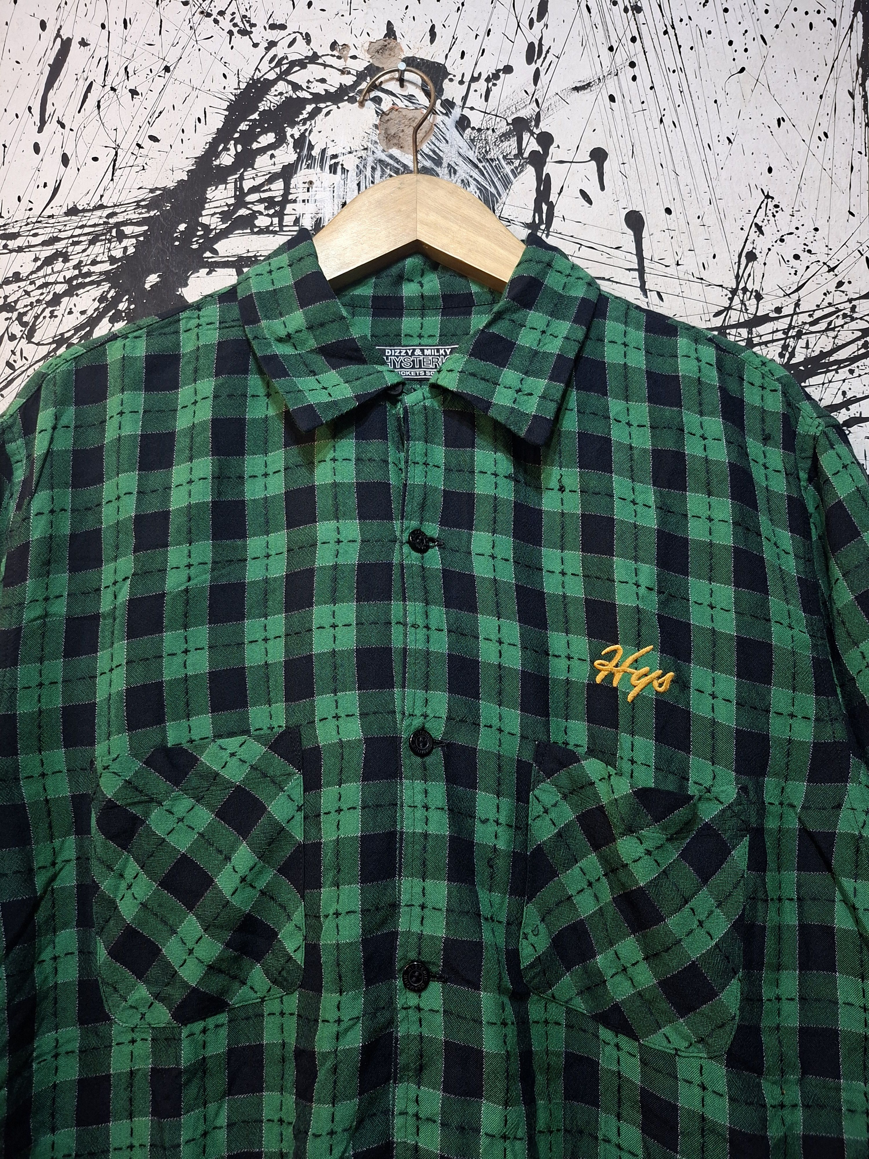 Hysteric Glamour HYSTERIC GLAMOUR KINKY PLAID CHECKERED BUTTON UP SHIRT Size US L / EU 52-54 / 3 - 6 Thumbnail