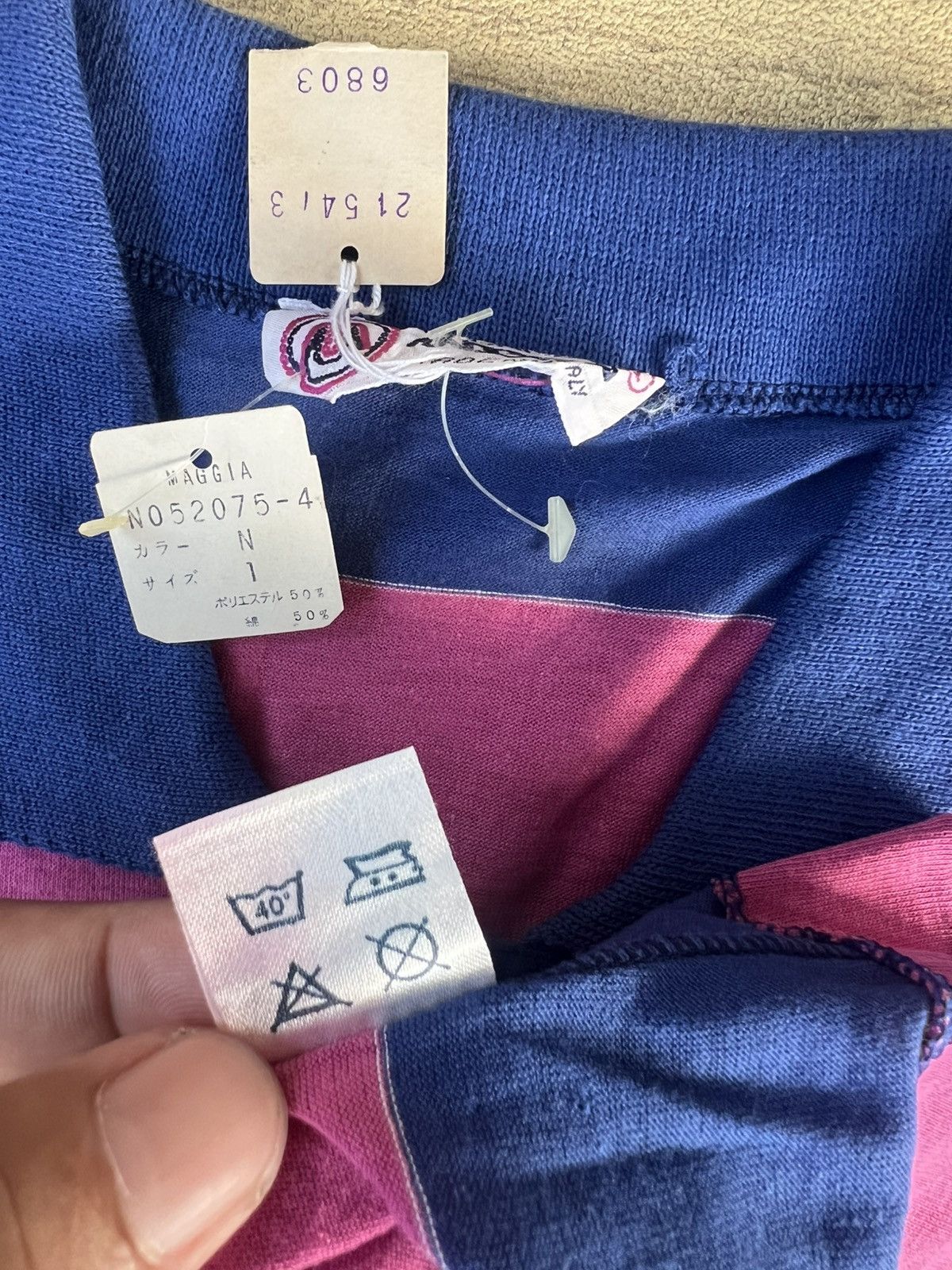 Vintage Super rare Vintage maglificio maggia dead stock poloshirt Size US S / EU 44-46 / 1 - 8 Thumbnail