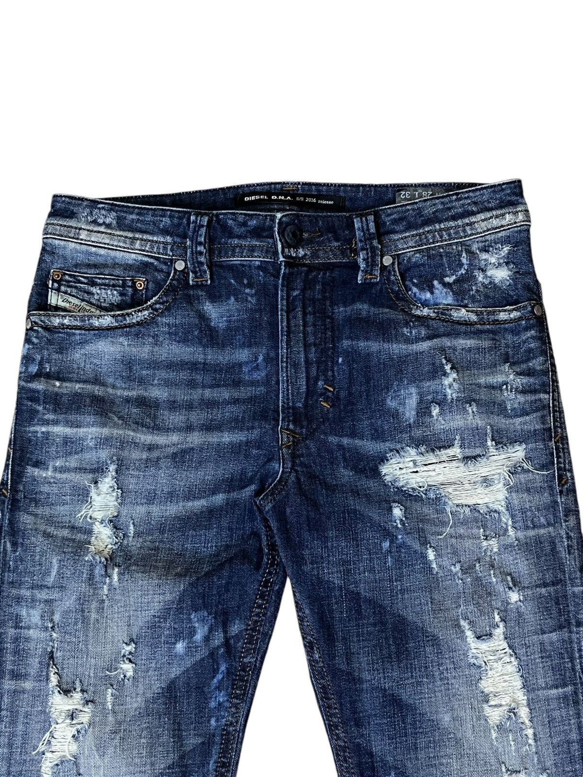 Diesel SICK🔥DIESEL SLIM SKINNY S/S 2016 DISTRESSED STYLE JEANS Size US 31 - 4 Thumbnail