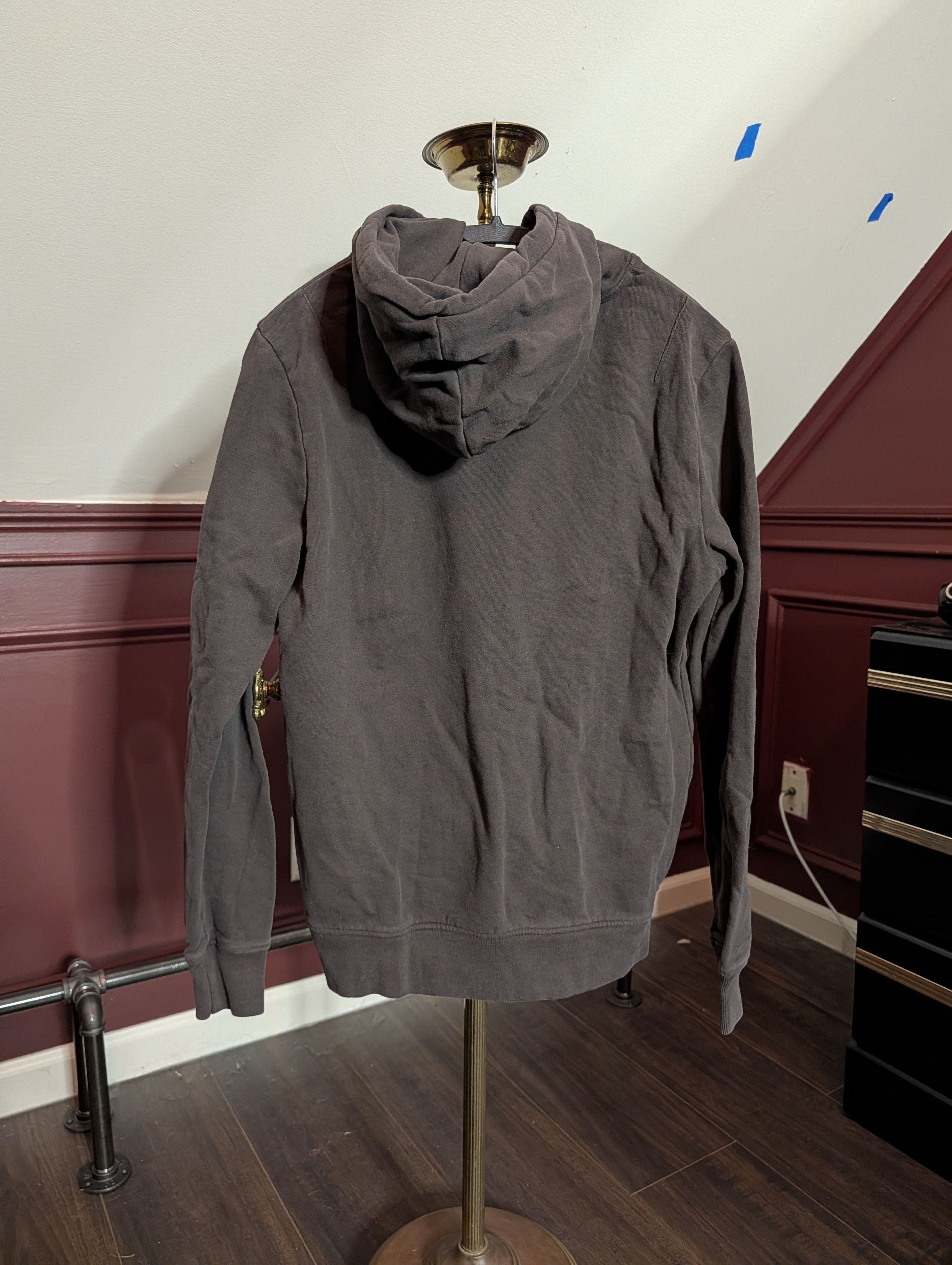 Allsaints Dark brown/gray Nirvana logo print pullover hoodie Small Size US S / EU 44-46 / 1 - 8 Thumbnail