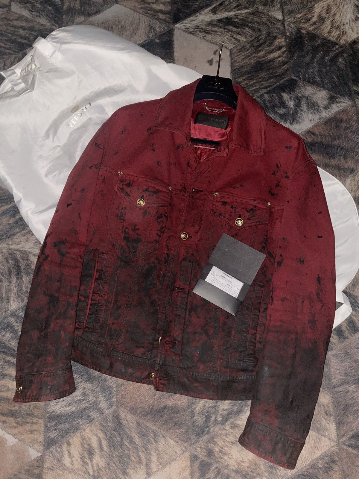 Versace Vintage Versace Denim Daunen Biker Jeans jacke A/W 14 maya Size US M / EU 48-50 / 2 - 1 Thumbnail