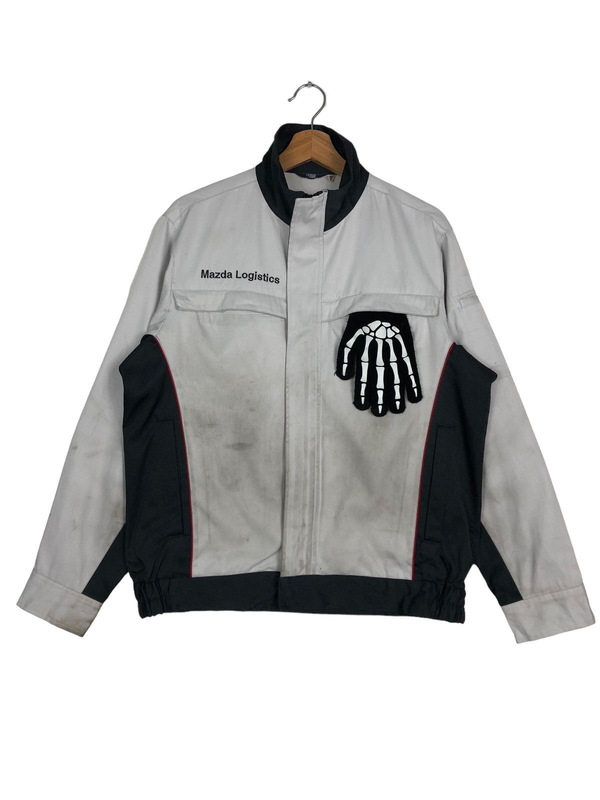 Japanese Brand 🔥VINTAGE WORK BOMBER JACKET MAZDA RACING BIG LOGO Size US L / EU 52-54 / 3 - 1 Thumbnail