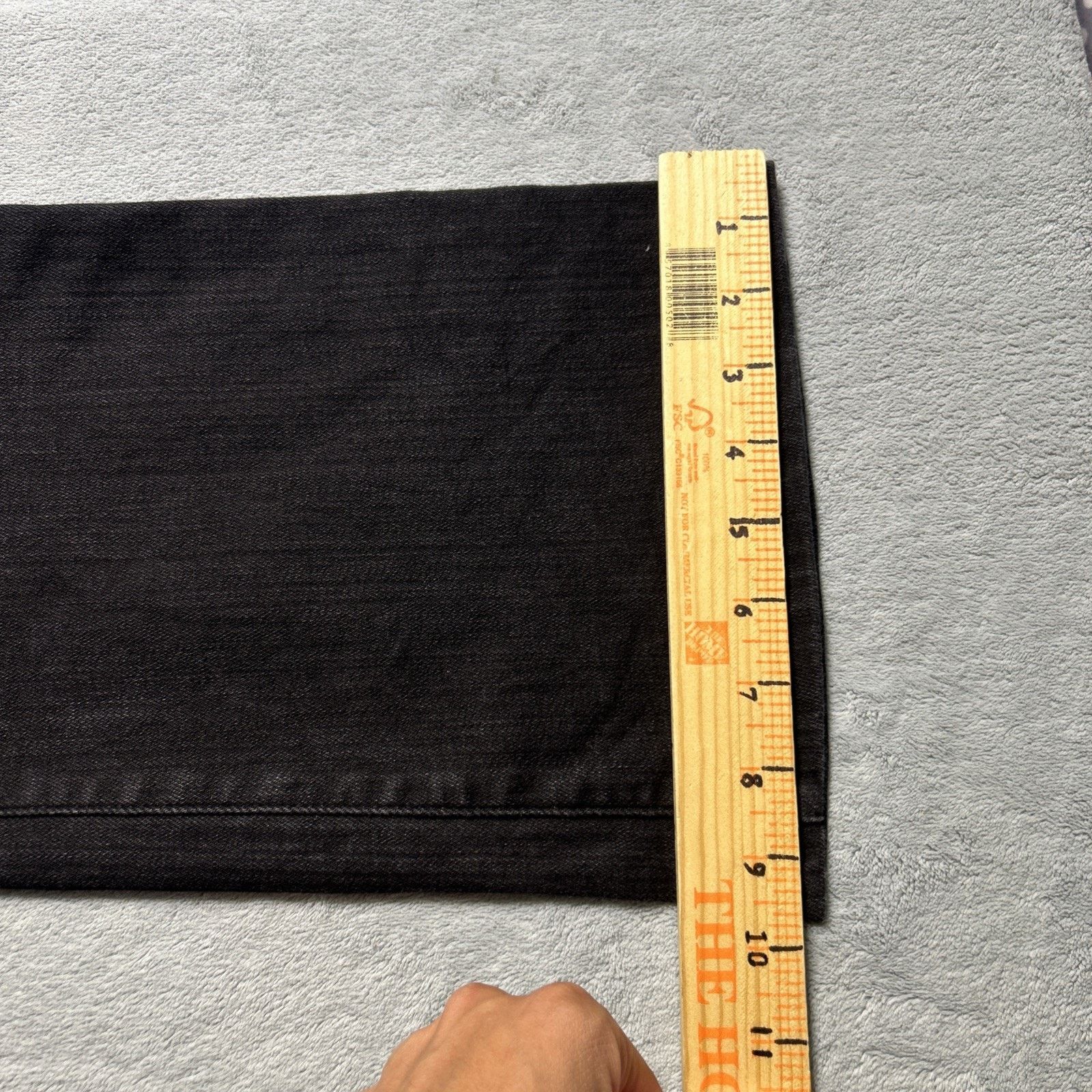 Madewell Beyond Baggy Jeans Womens 31 34x27 Dojo Black Hamilton Wide Size 31" - 15 Thumbnail