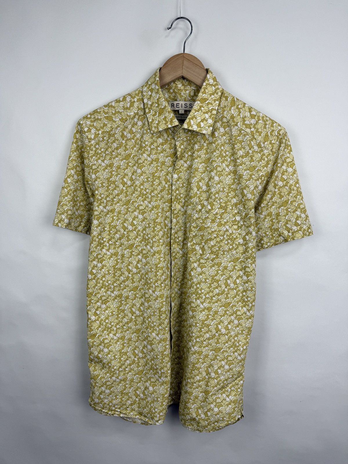 Reiss Reiss Luxury Hawaiian Button Up Shirt Size US L / EU 52-54 / 3 - 3 Thumbnail