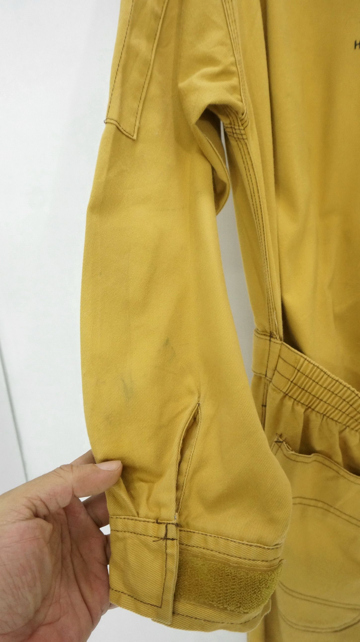 Japanese Brand Vintage TOYOTA Mustard Uniform coverall Size US 31 - 8 Thumbnail