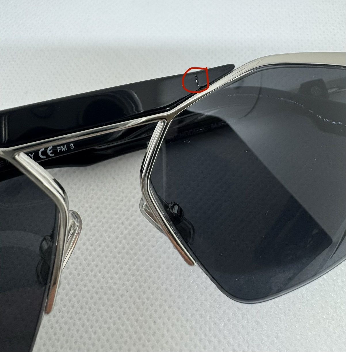 Dior Dior Psychodelic Sunglasses Black/Silver (84JIR) Size ONE SIZE - 11 Thumbnail