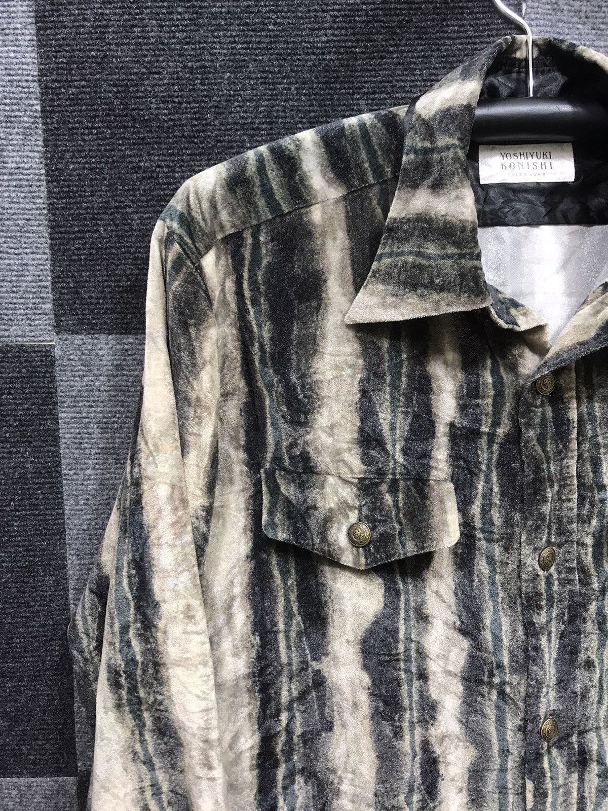 Vintage × Yoshiyuki Konishi Archival YOSHIYUKI KONISHI Ficce Uomo Stripe Jacquard Shirt Size US M / EU 48-50 / 2 - 4 Thumbnail