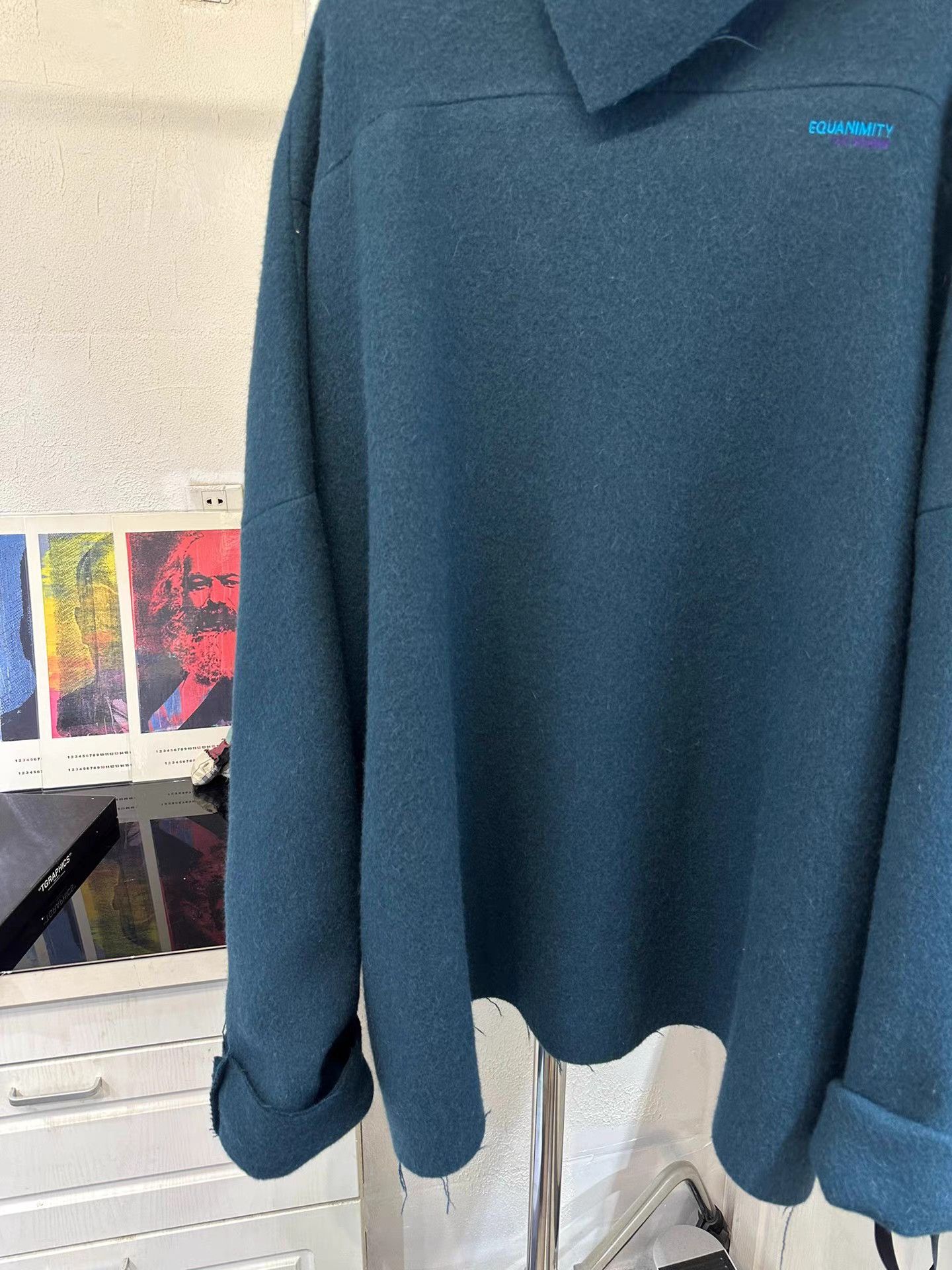 Raf Simons Raf Simons 21AW Wool Blend Pullover Triangle Collar Coat K20 Size S / US 4 / IT 40 - 3 Thumbnail