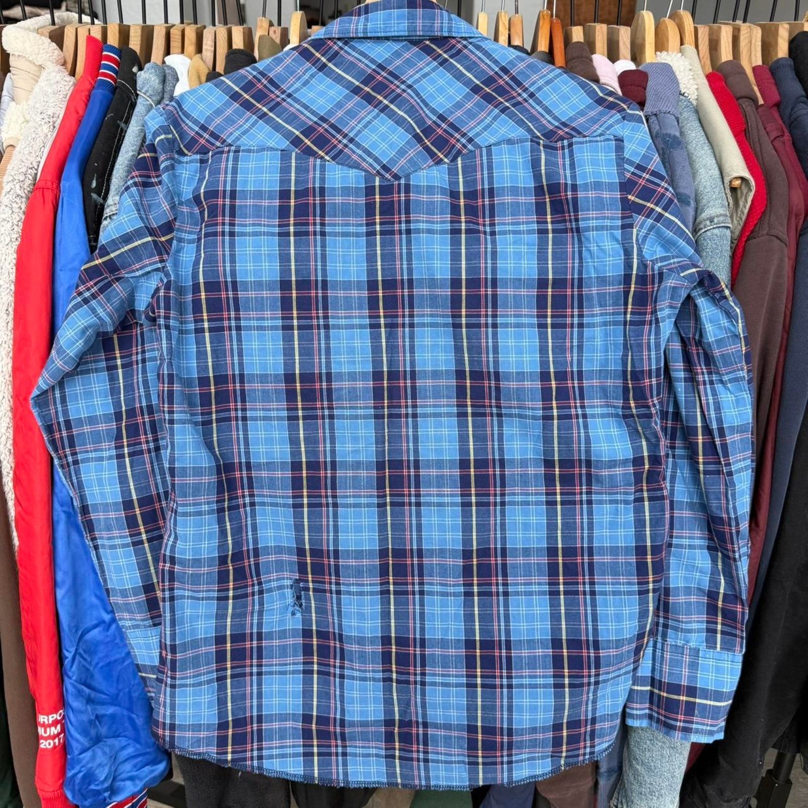 Wrangler Vintage Y2K Wrangler Western Pearl Snap Button Up Shirt Size US M / EU 48-50 / 2 - 6 Thumbnail
