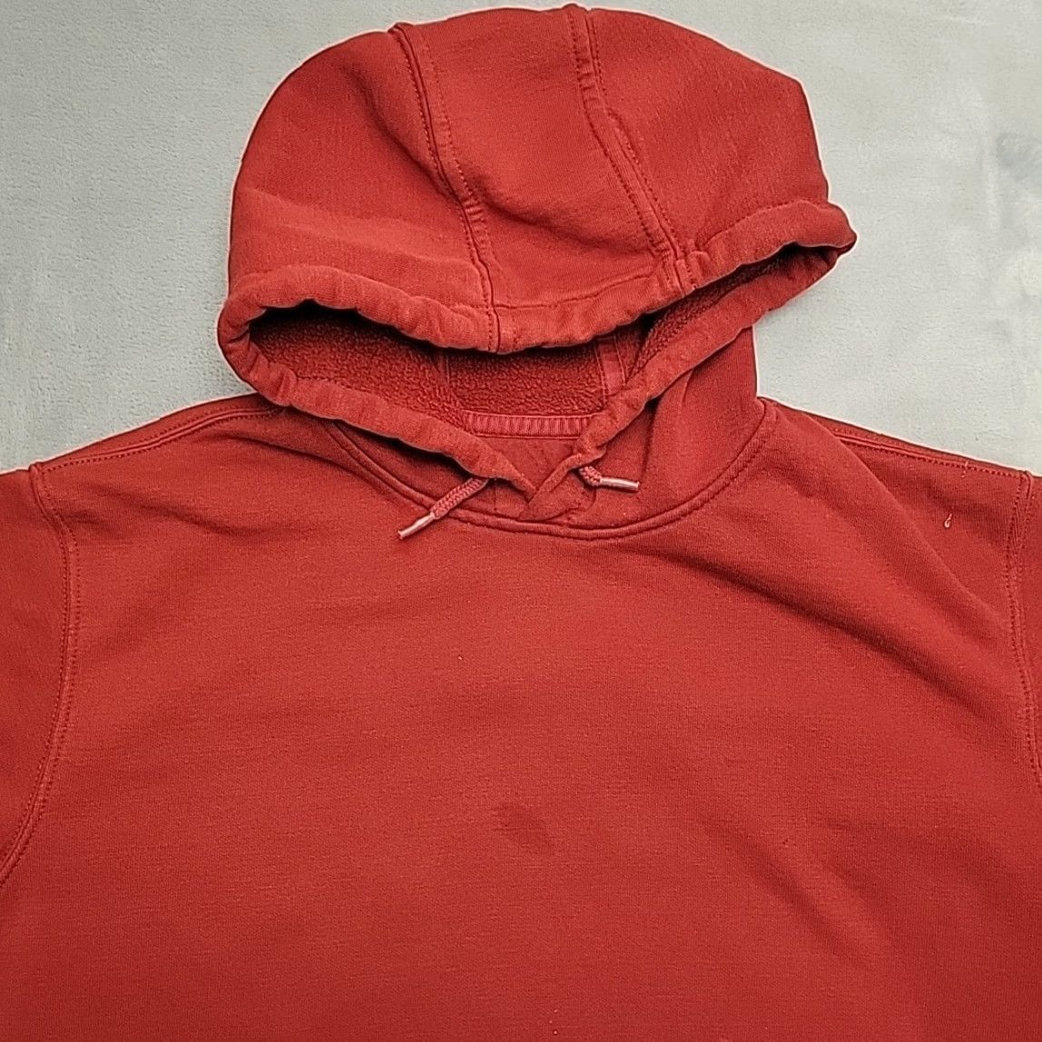 Carhartt Carhartt Hoodie Mens L Red Original Fit Hooded Sweatshirt Spellout Sleeve Work Size US L / EU 52-54 / 3 - 3 Thumbnail