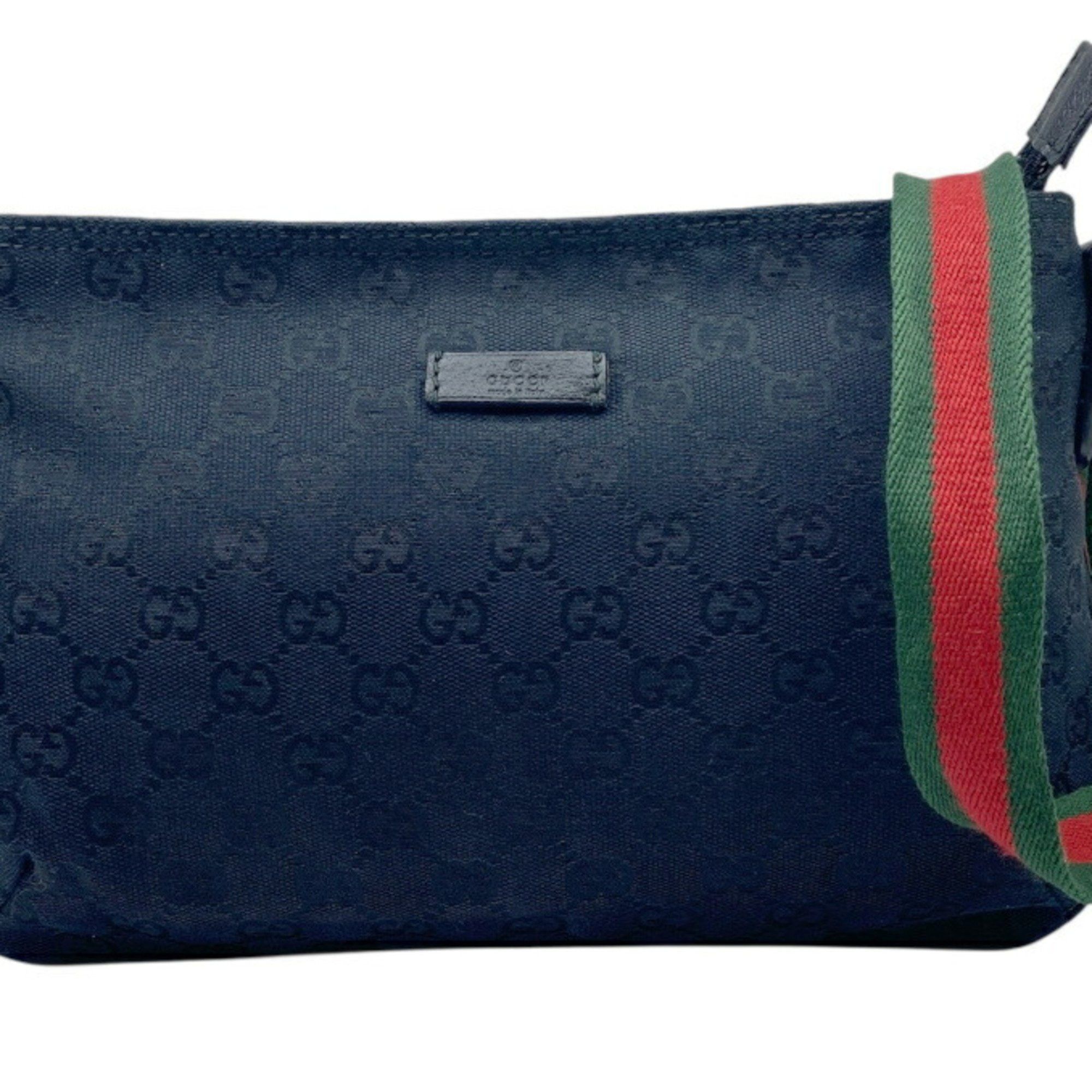 Gucci GG Canvas Shoulder Bag Black 189749 Bags For Men And Women