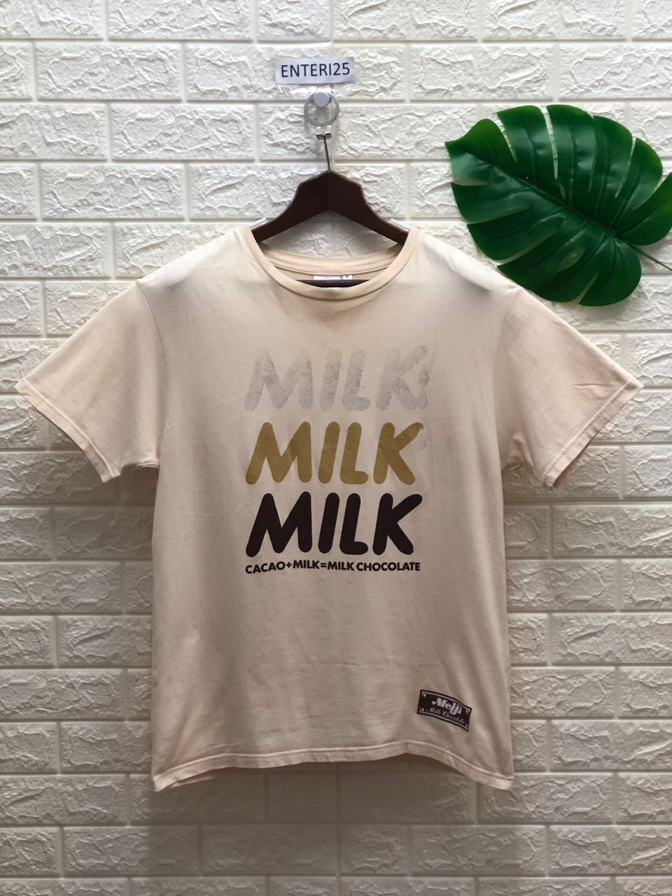 Designer Streetwear milk milk milk cacao+milk=milk chocolate meiji Size US M / EU 48-50 / 2 - 1 Thumbnail