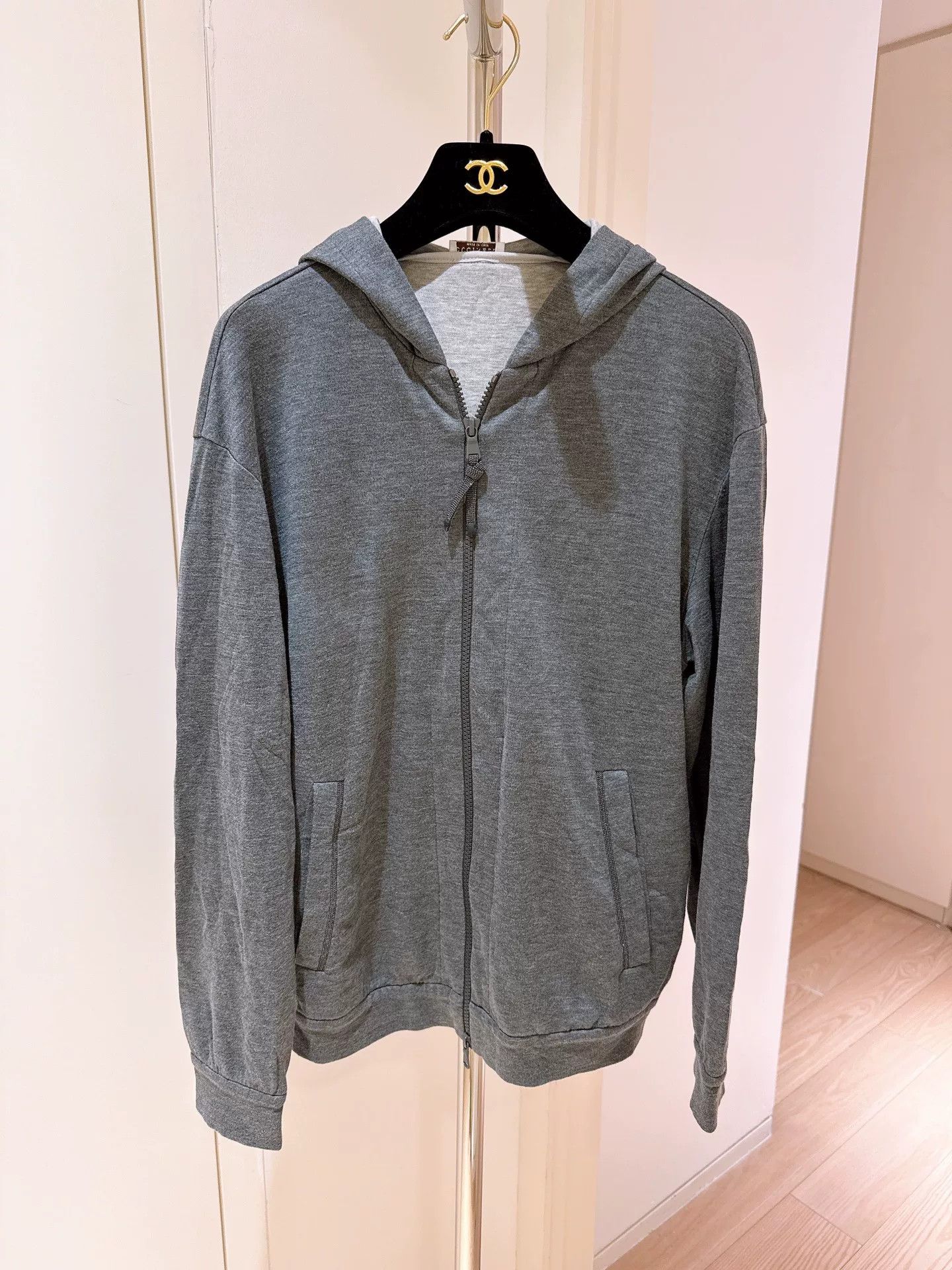 Brunello Cucinelli Brunello Cucinelli Beaded Pocket Hoodie Size US M / EU 48-50 / 2 - 1 Thumbnail