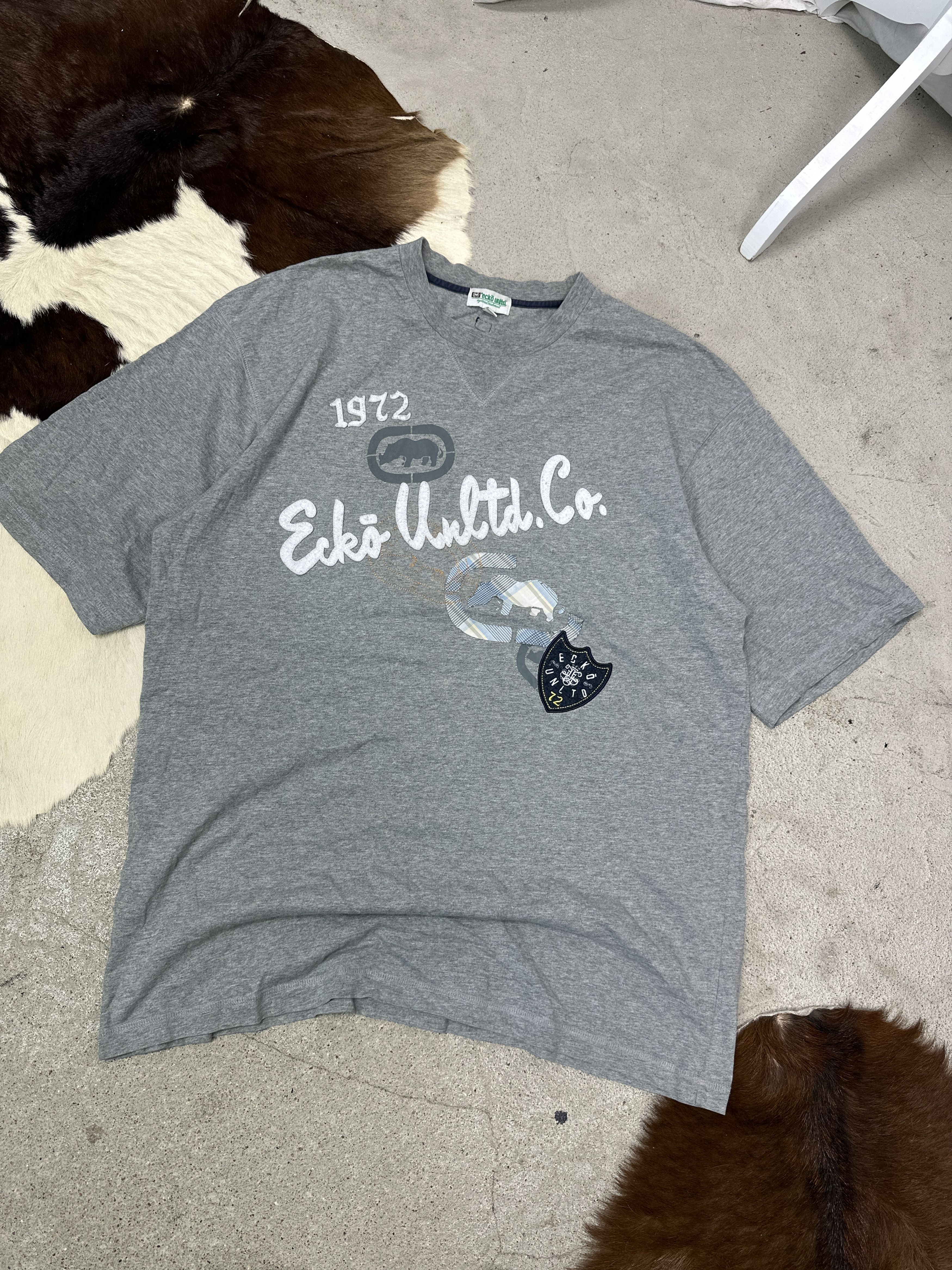Ecko Unltd. Vintage Streetwear Skater Ecko Unltd Hip-Hop T-shirt Y2K Size US XXL / EU 58 / 5 - 1 Thumbnail