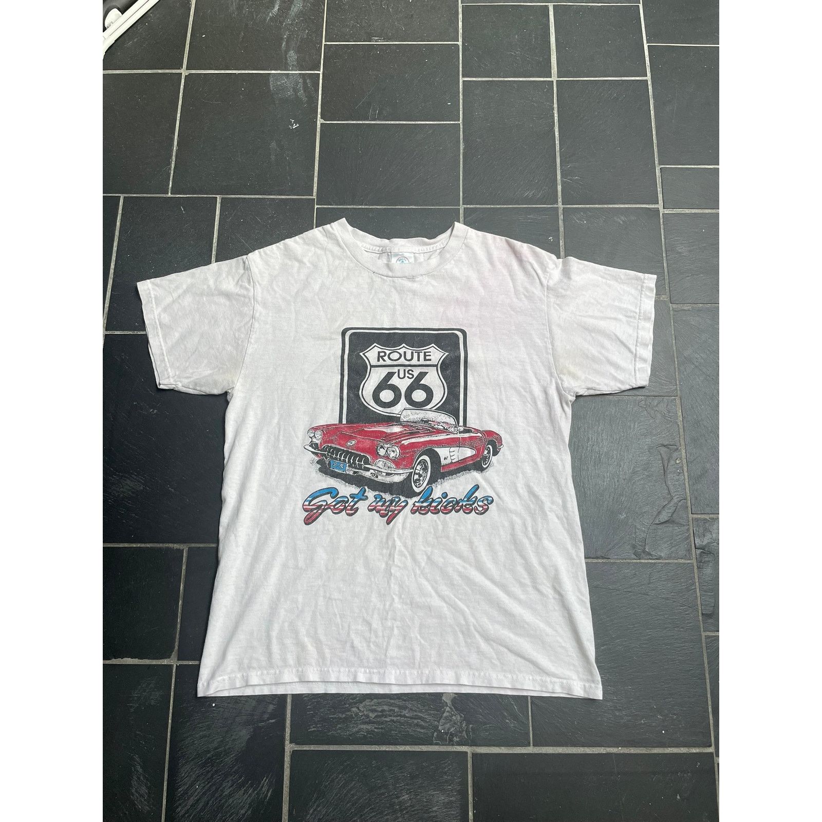 Vintage Route 66 graphic double layered long sleeve top