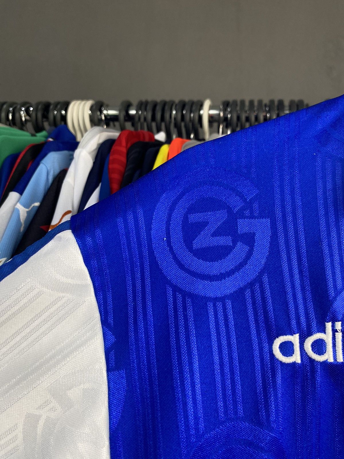 Adidas 1997/98 ADIDAS GRASSHOPPERS ZURICH SOCCER FOOTBALL JERSEY Size US L / EU 52-54 / 3 - 9 Thumbnail