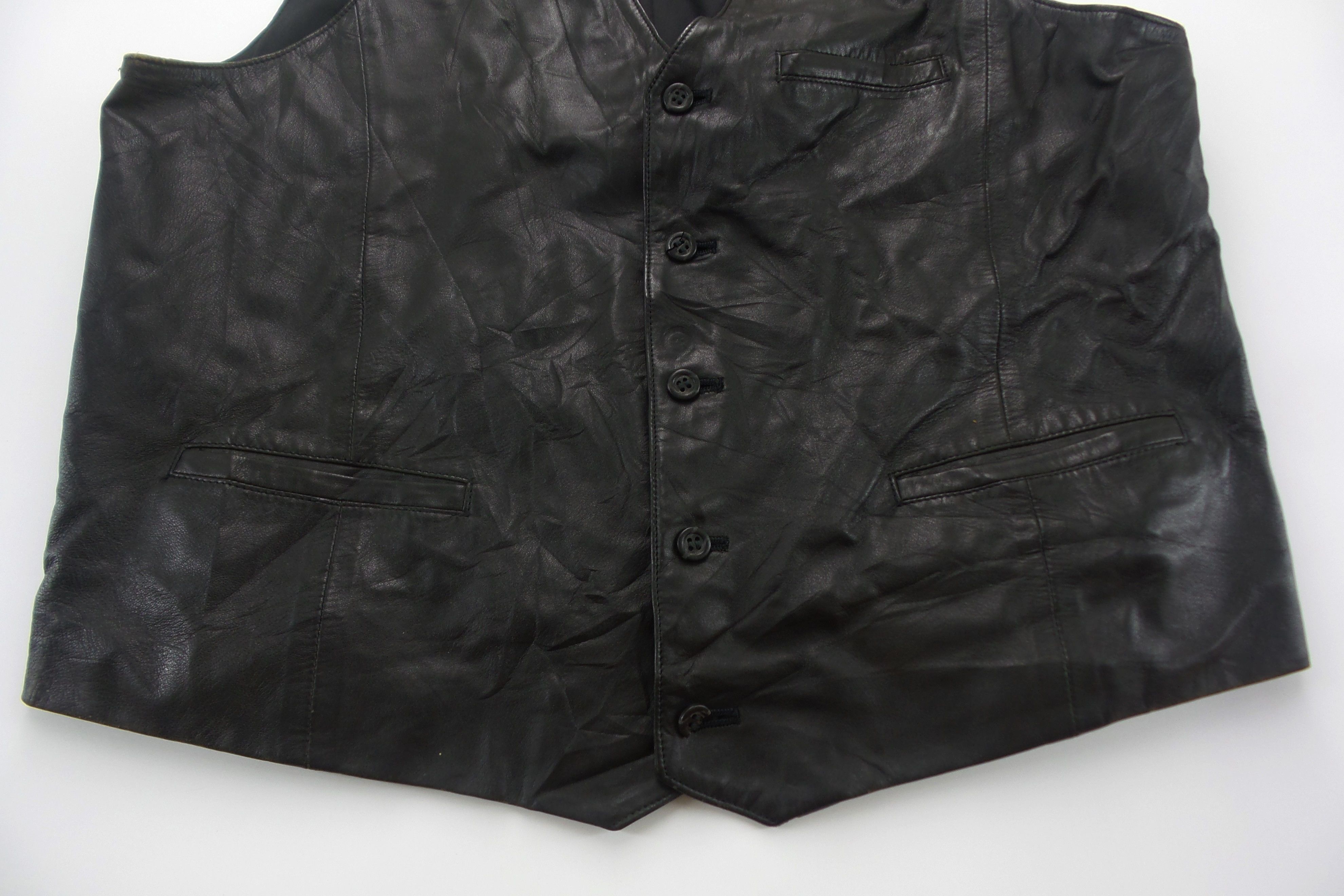 Leather × Vintage Vintage Wrinkle Leather Vests Size US M / EU 48-50 / 2 - 3 Thumbnail