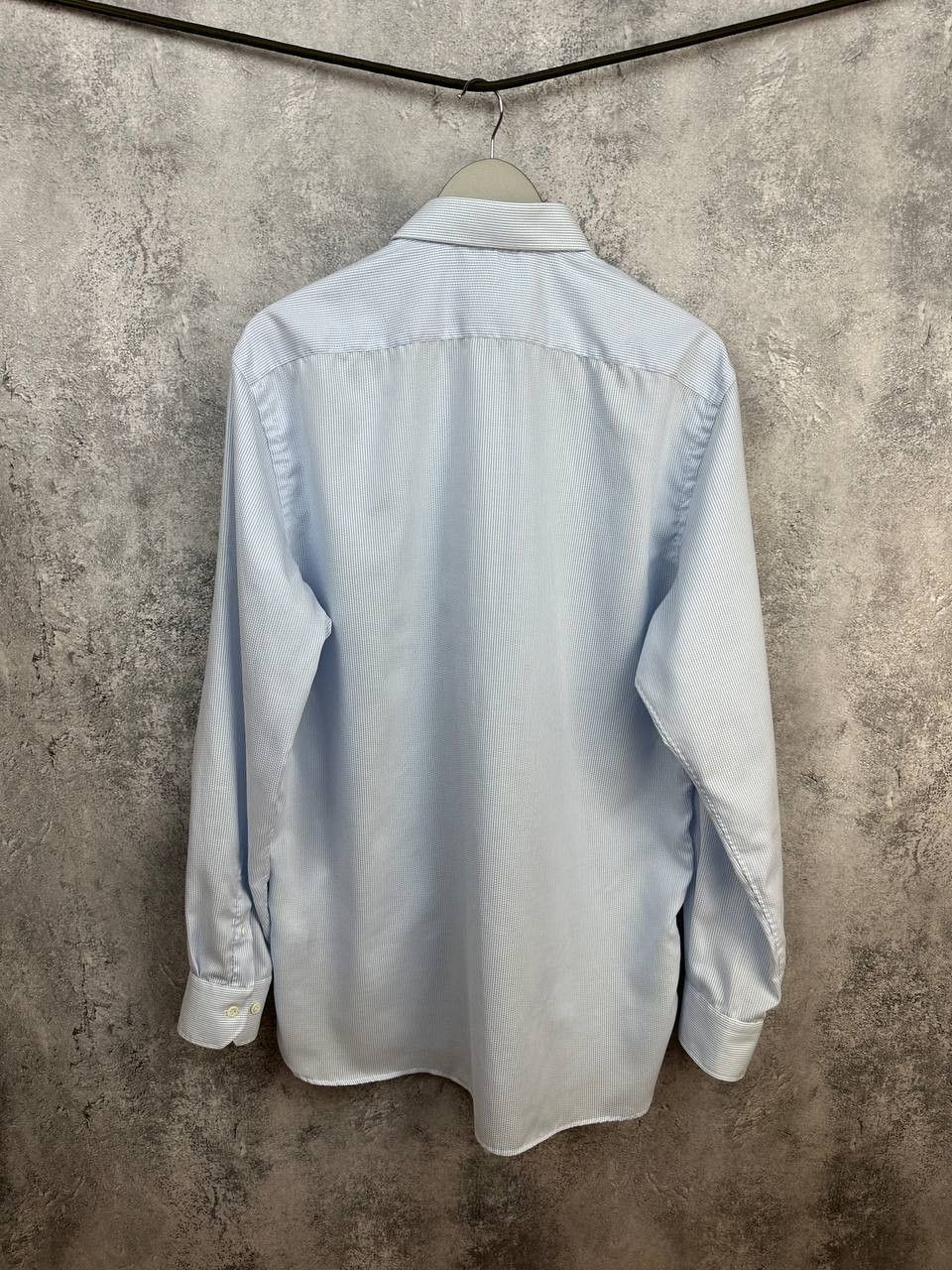 Pal Zileri Pal Zileri Luxury Cotton Poplin Striped Shirt Light Blue Size US XXL / EU 58 / 5 - 2 Thumbnail