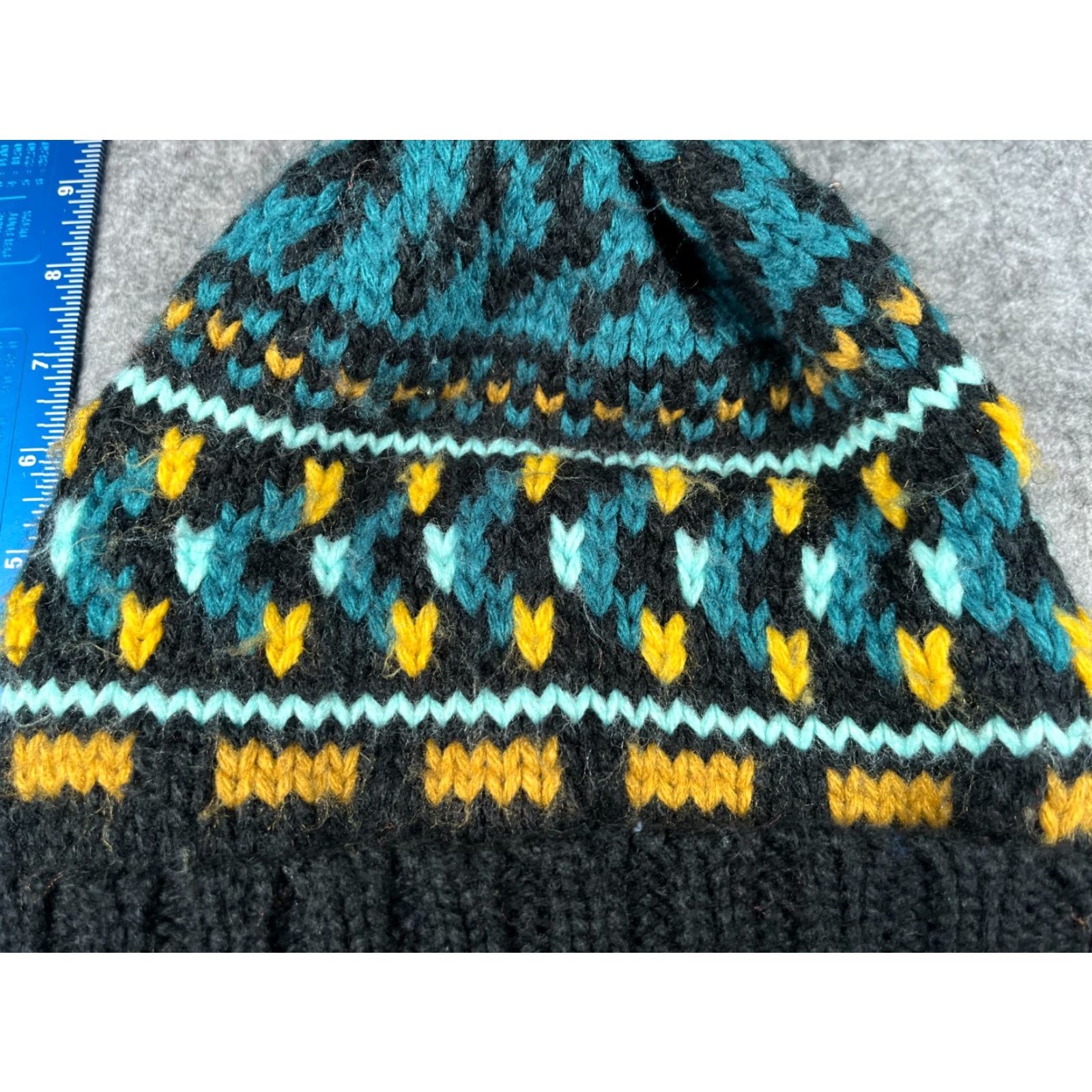 Dakine DAKINE Beanie Adult One Size Black Knit Fair Isle Acrylic Pom Hat Winter Women Mens Unisex Ski Theme Size ONE SIZE - 3 Thumbnail