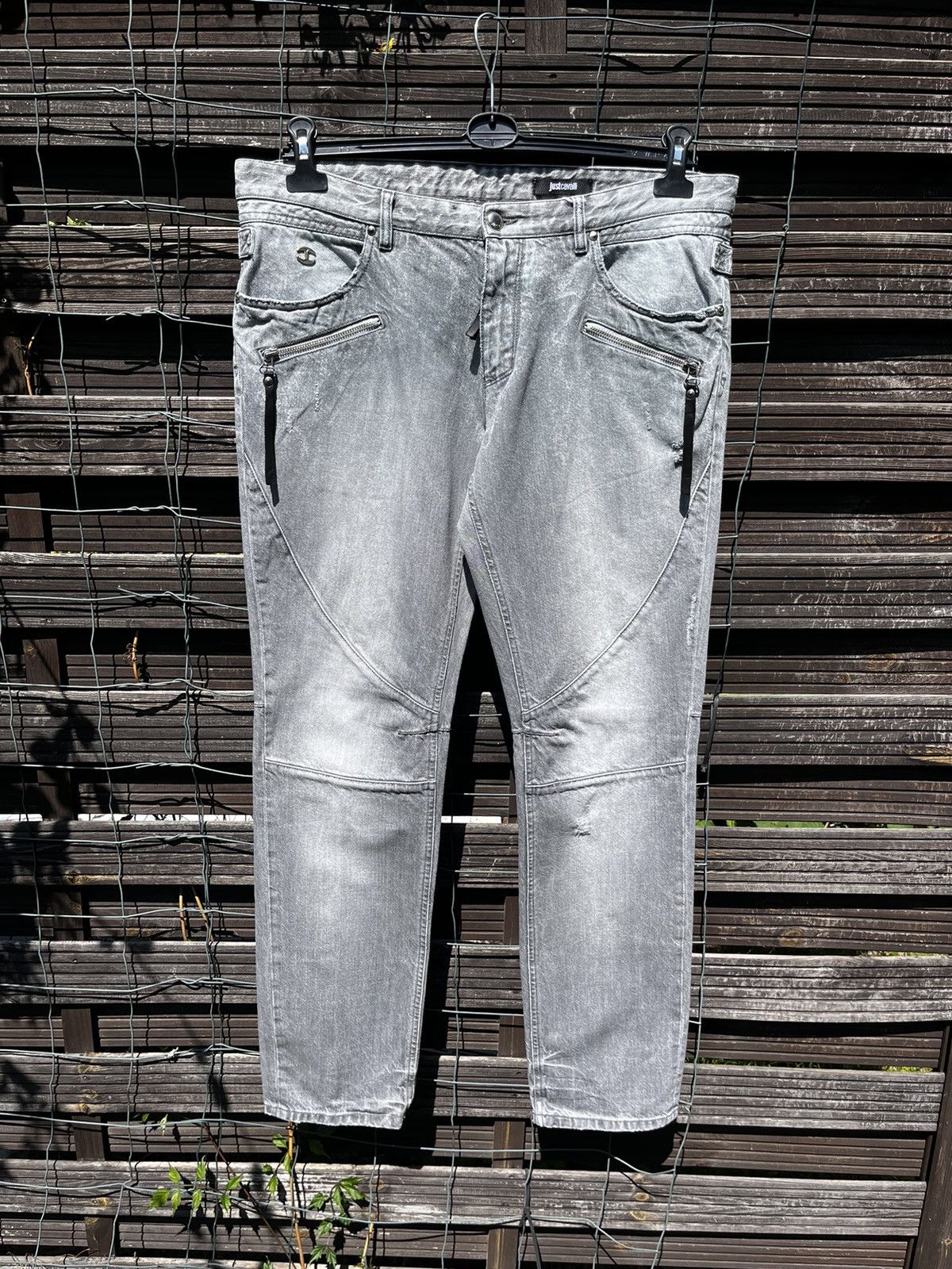 Just Cavalli × Roberto Cavalli 👖JUST CAVALLI LUXURY JEANS Y2K LOGO STREETWEAR ITALIAN DENIM Size US 36 / EU 52 - 6 Thumbnail