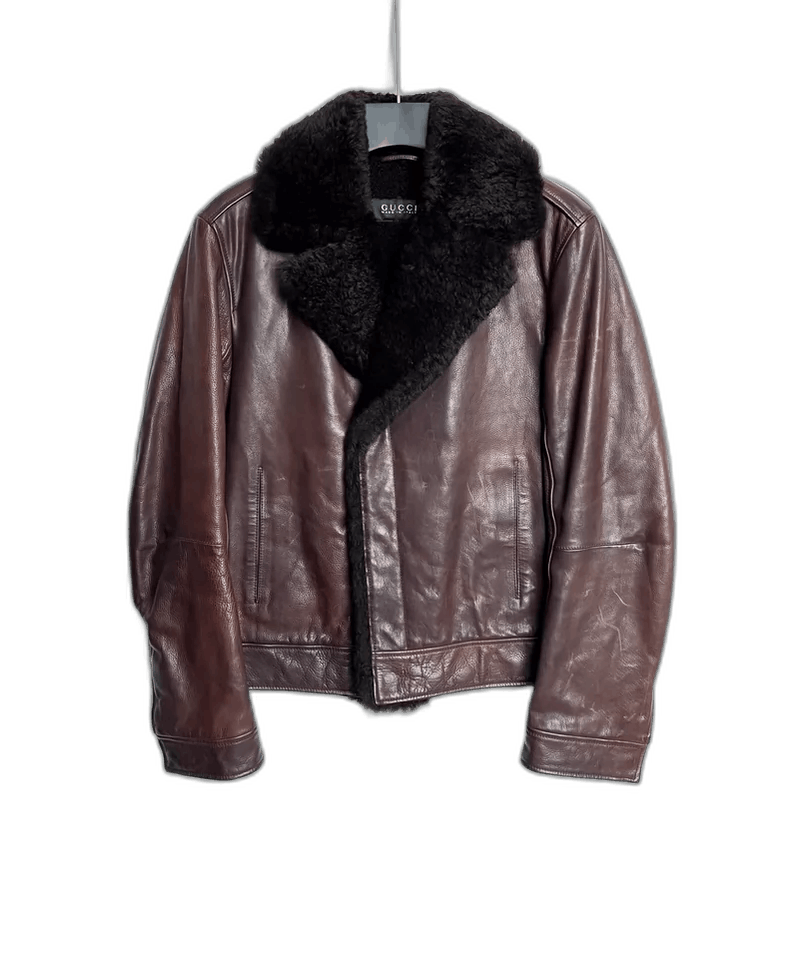 Gucci Gucci Shearling Leather Jacket Size US L / EU 52-54 / 3 - 1 Thumbnail