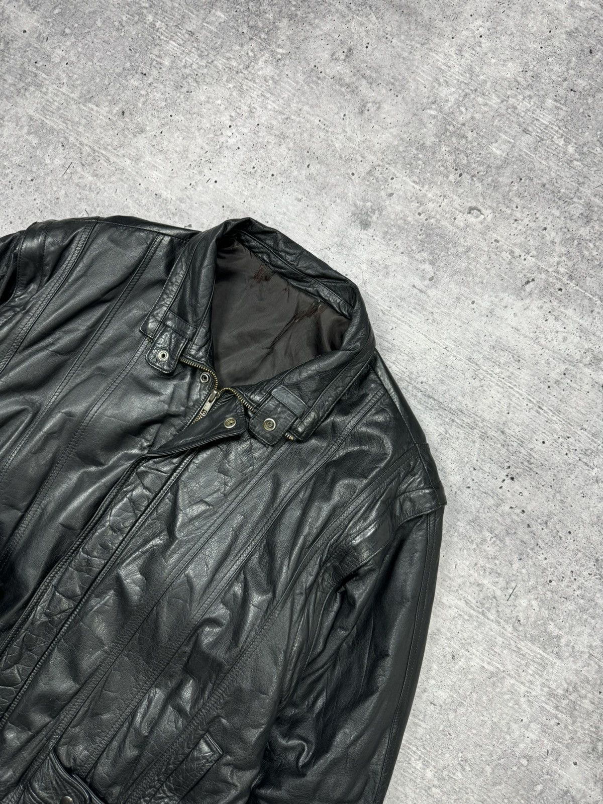 Genuine Leather Vintage Aviator Top Gun Genuine Leather Bomber Jacket - Vest Size US M / EU 48-50 / 2 - 6 Thumbnail