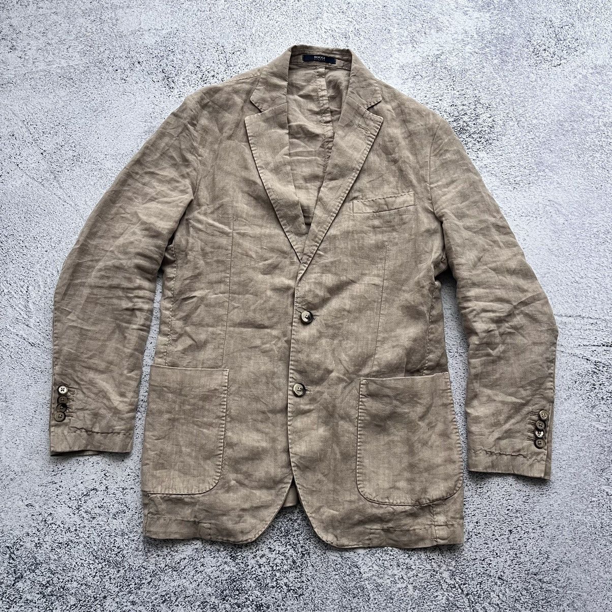 Boggi Boggi Milano casual blazer luxury linen Size 50R - 1 Thumbnail