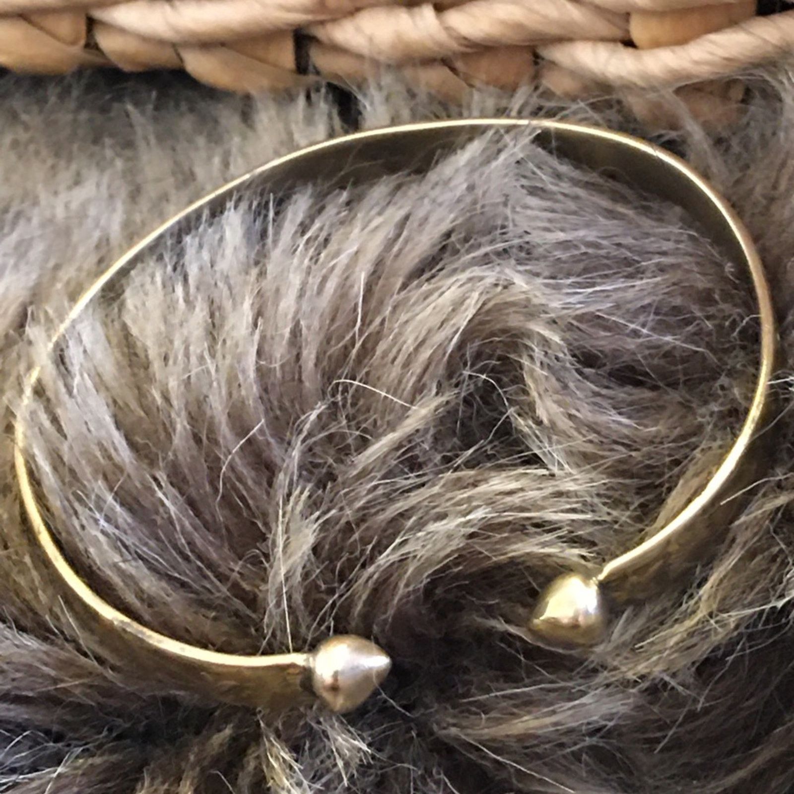Jewelry Victorian era 18CT gold ball end torque bangle Size ONE SIZE - 12 Thumbnail