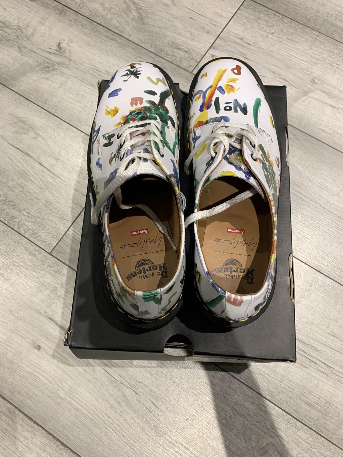 Dr. Martens × Supreme × Yohji Yamamoto Supreme x Yohji Yamamoto Doc Martens White Size US 10 / EU 43 - 3 Thumbnail
