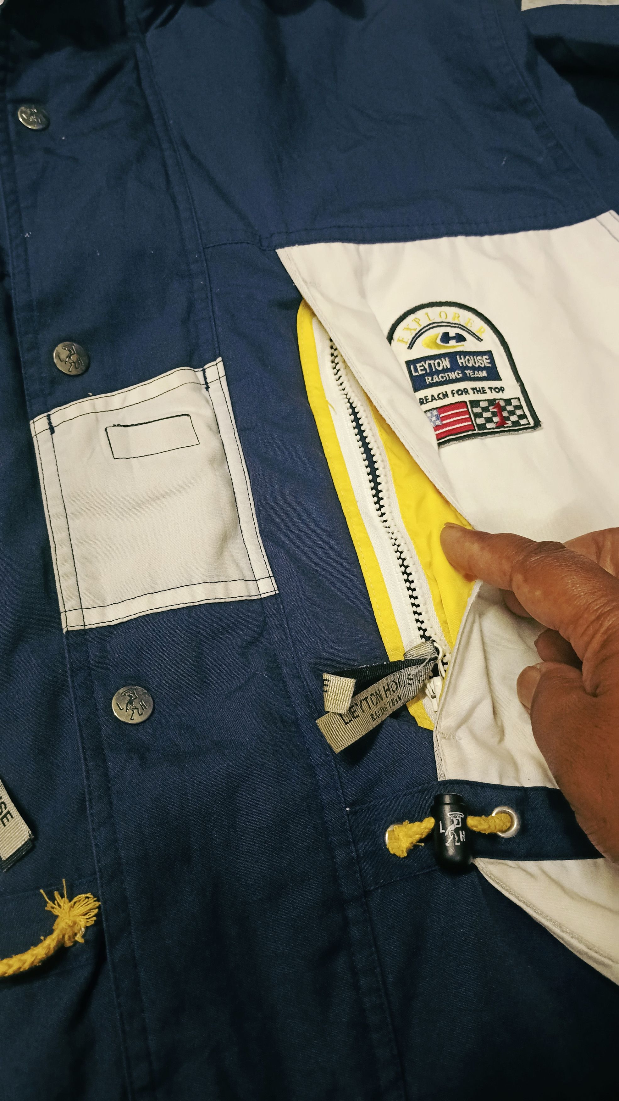 Japanese Brand × Vintage Vintage Leyton House Racing Team Zipper Jacket Size US L / EU 52-54 / 3 - 9 Thumbnail